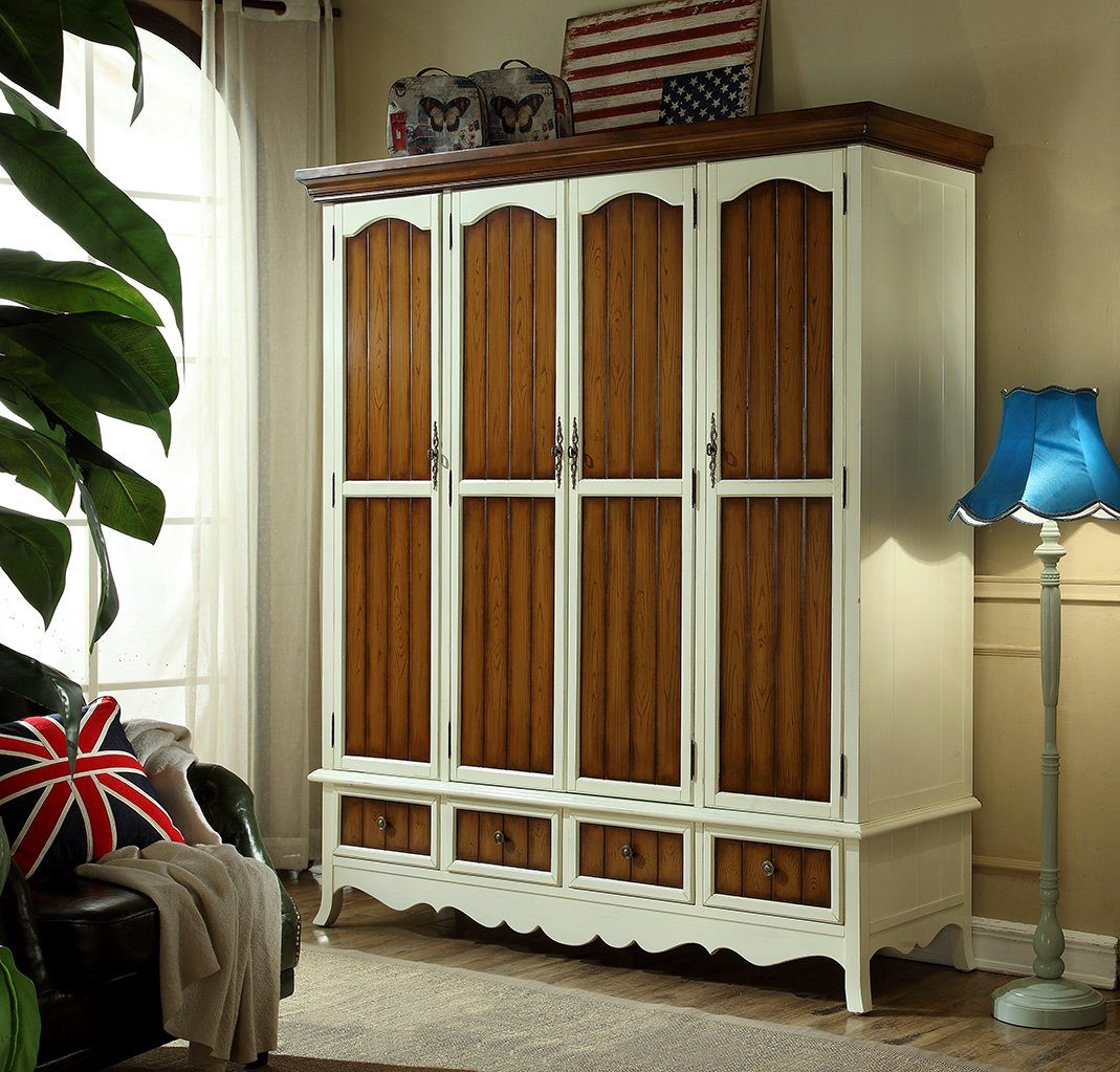 JVmoebel Kleiderschrank Mehrzweck Kleiderschrank Schlafzimmer 198cm Schränke Regal Regale