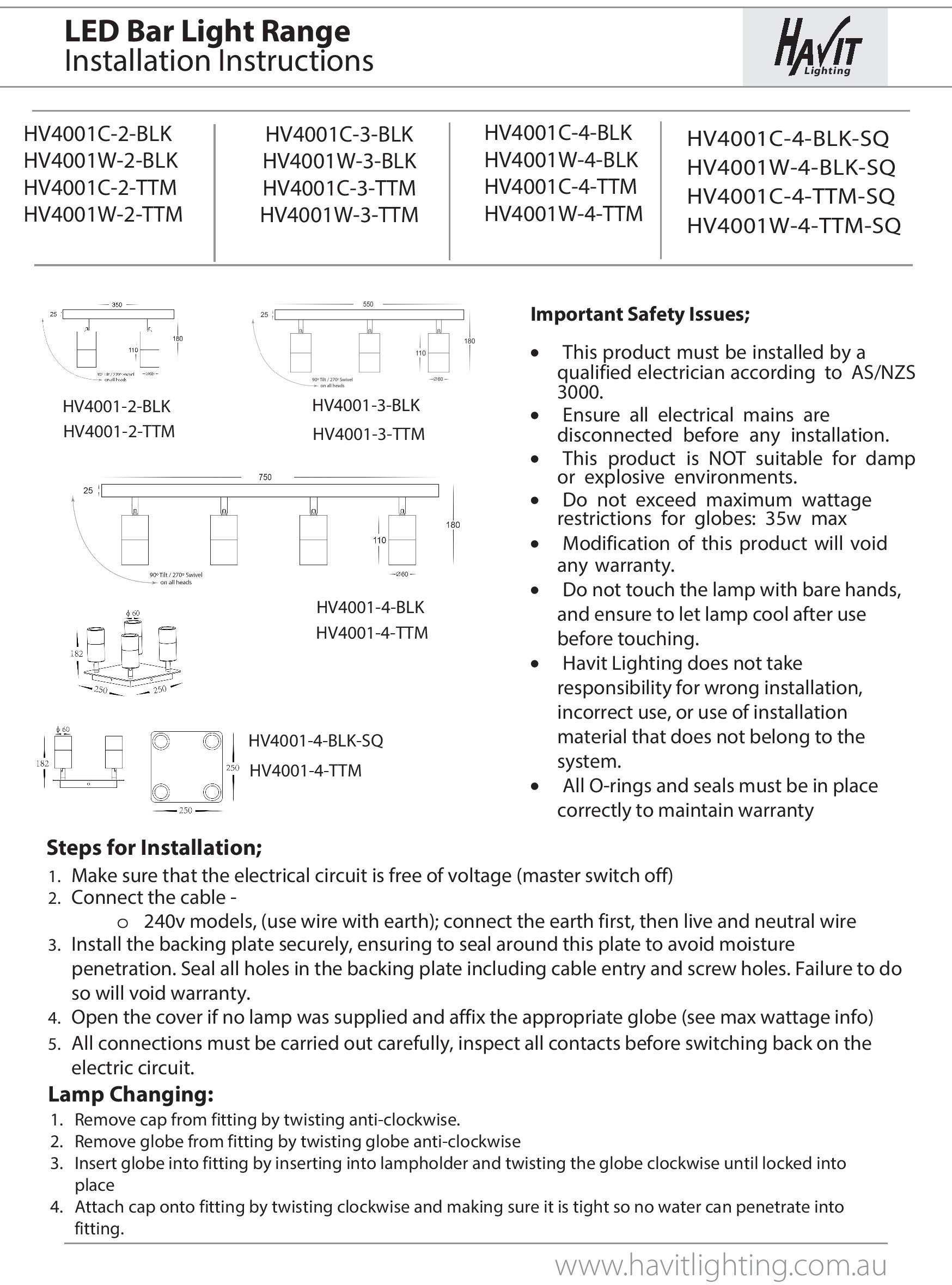 Havit Leuchtmittel LED Warmweiß Lighting Deckenleuchte TIVAH, wechselbar,