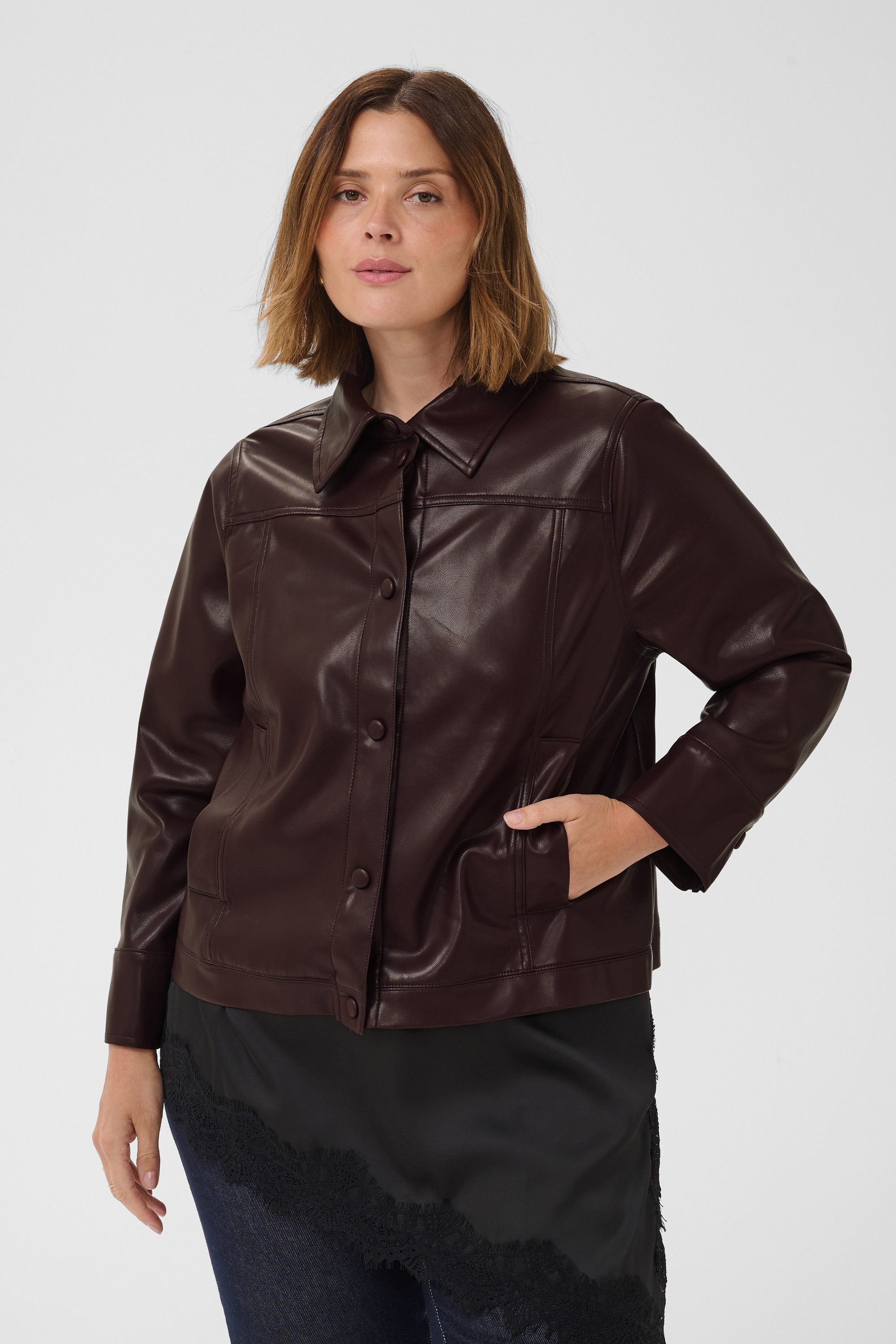 KAFFE Curve Wintermantel Jacke KCarensa Große Größen