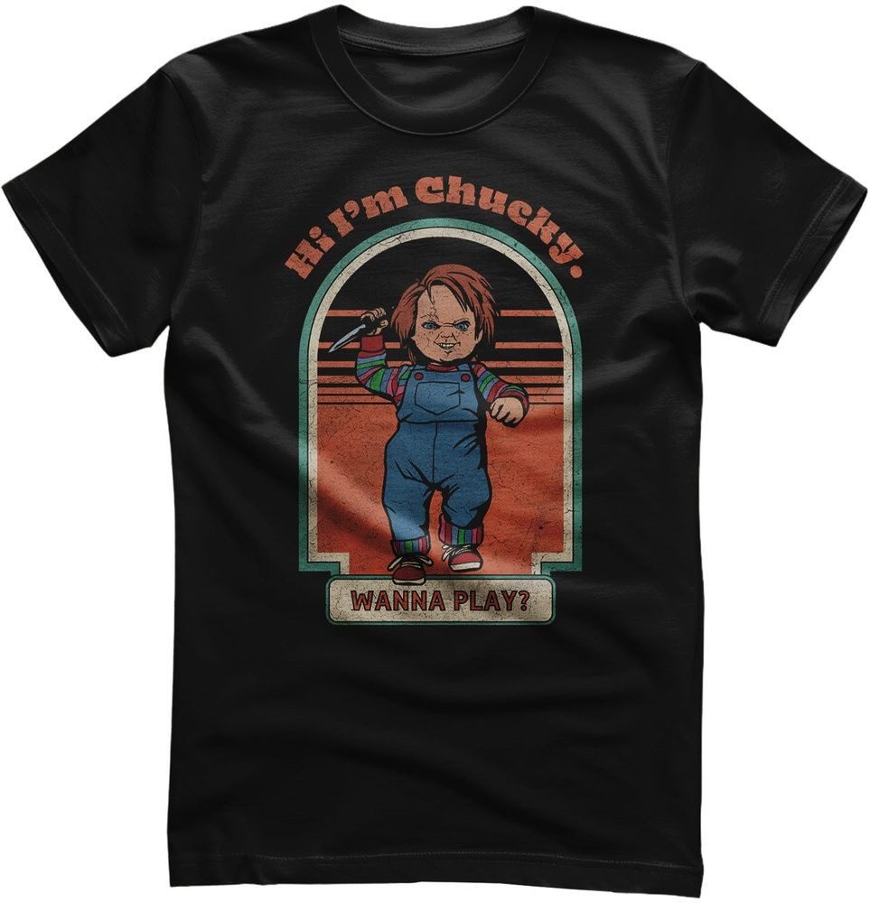 Chucky T-Shirt Chucky - Wanna Play? Distressed T-Shirt