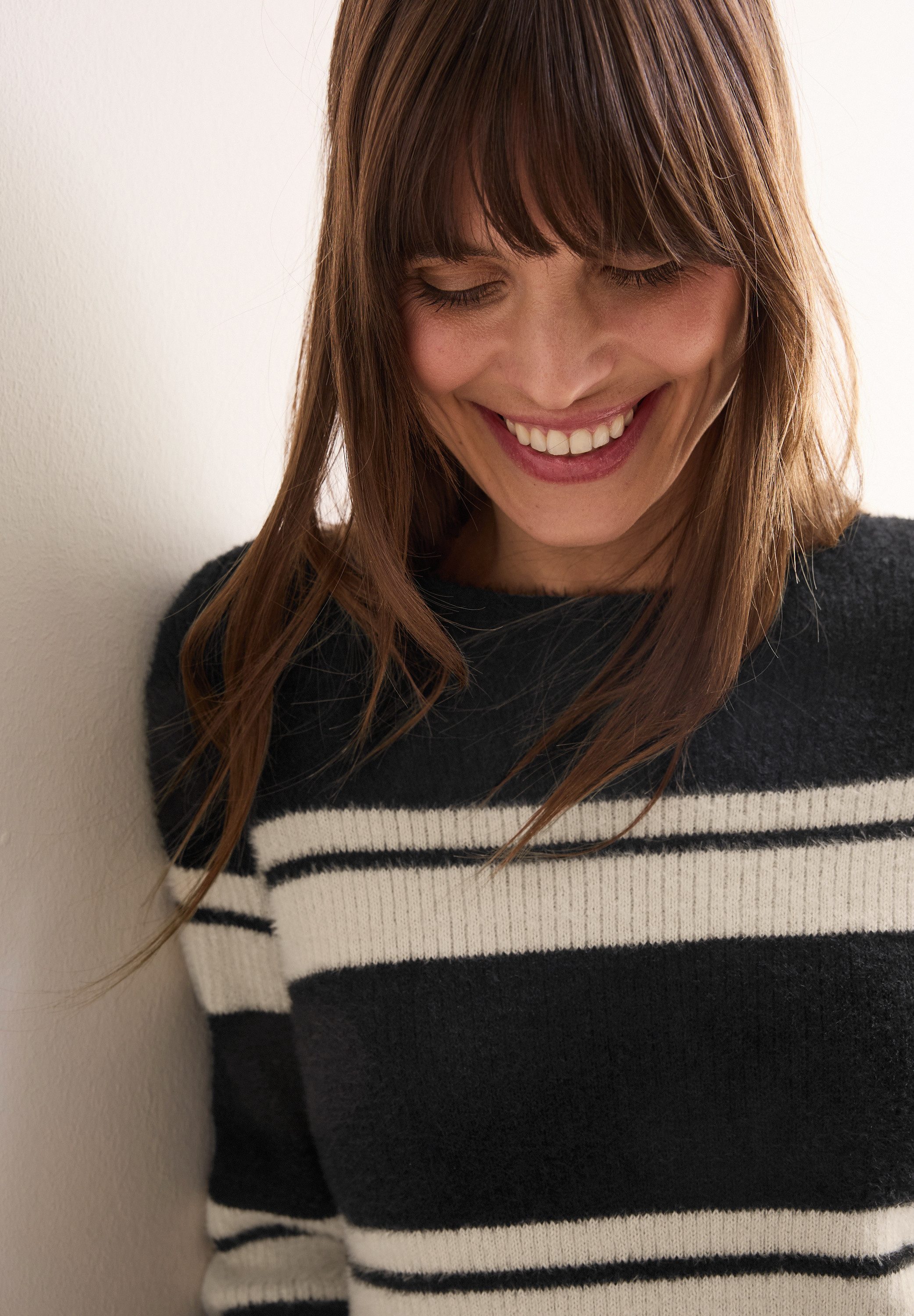 CECIL Strickpullover mit U-Boot-Ausschnitt