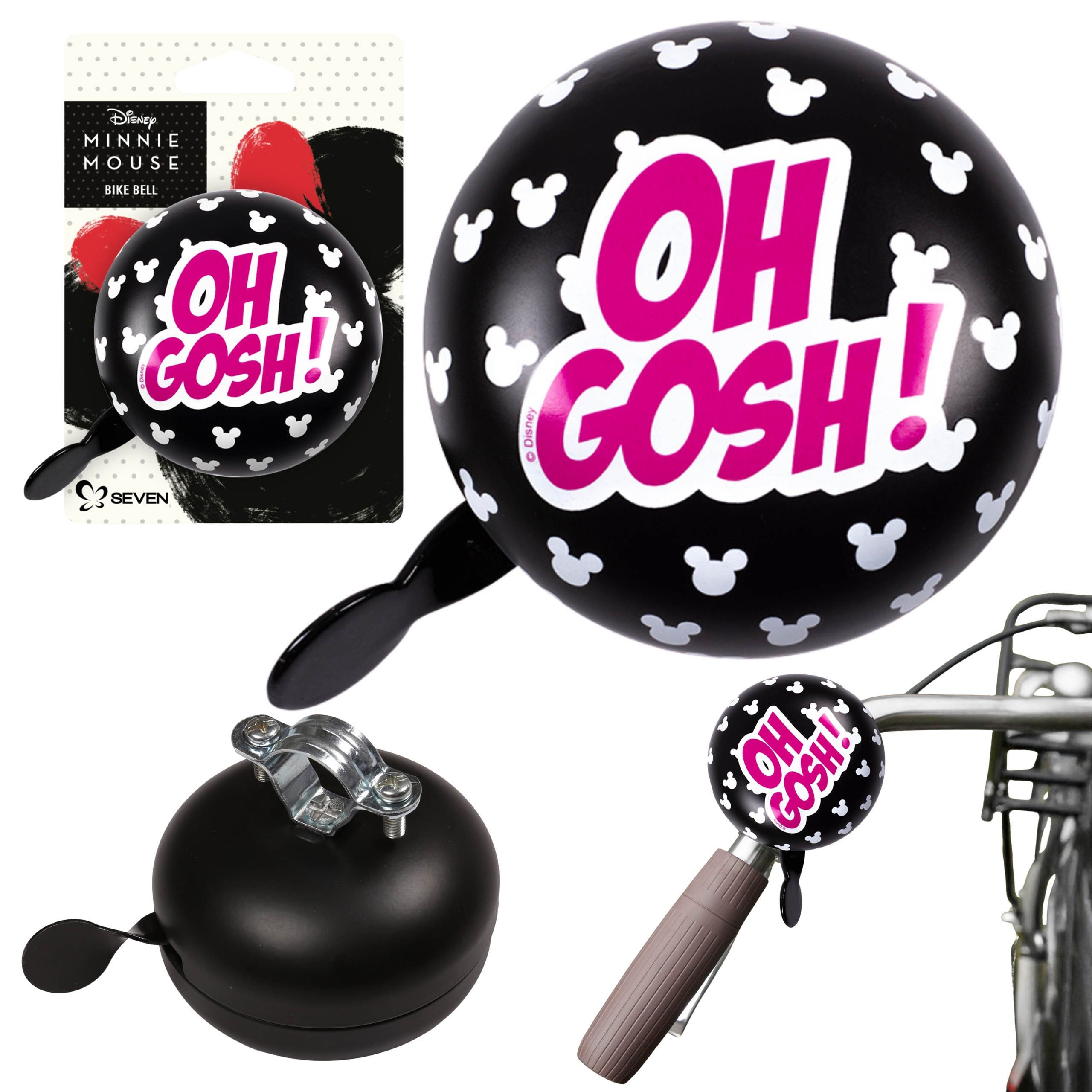 Fahrradklingel DISNEY Minnie Mouse Retro XL Metall-Fahrradklingel für den Lenker