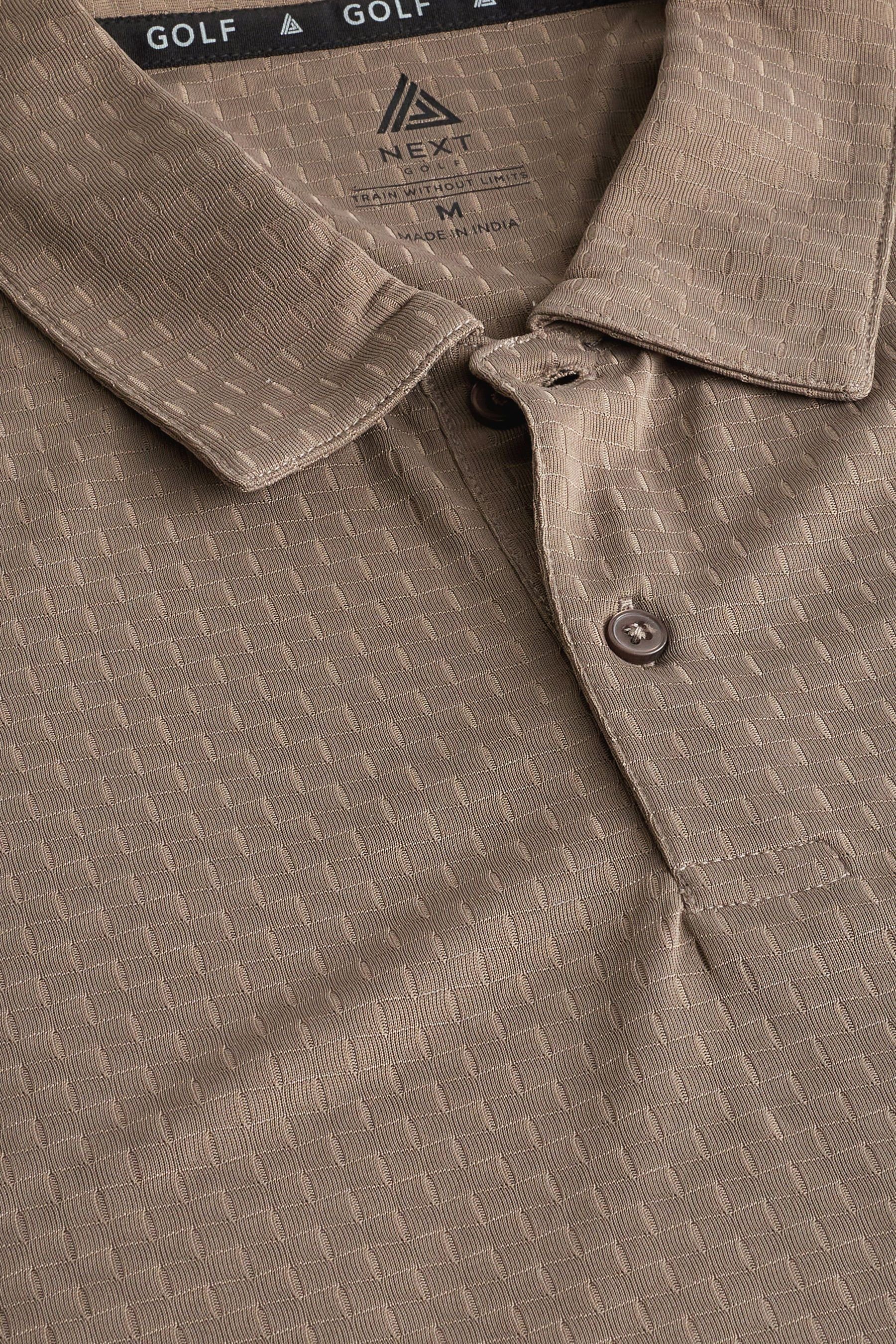 Next Active Strukturiertes Golf & Poloshirt Stone Polohemd (1-tlg)