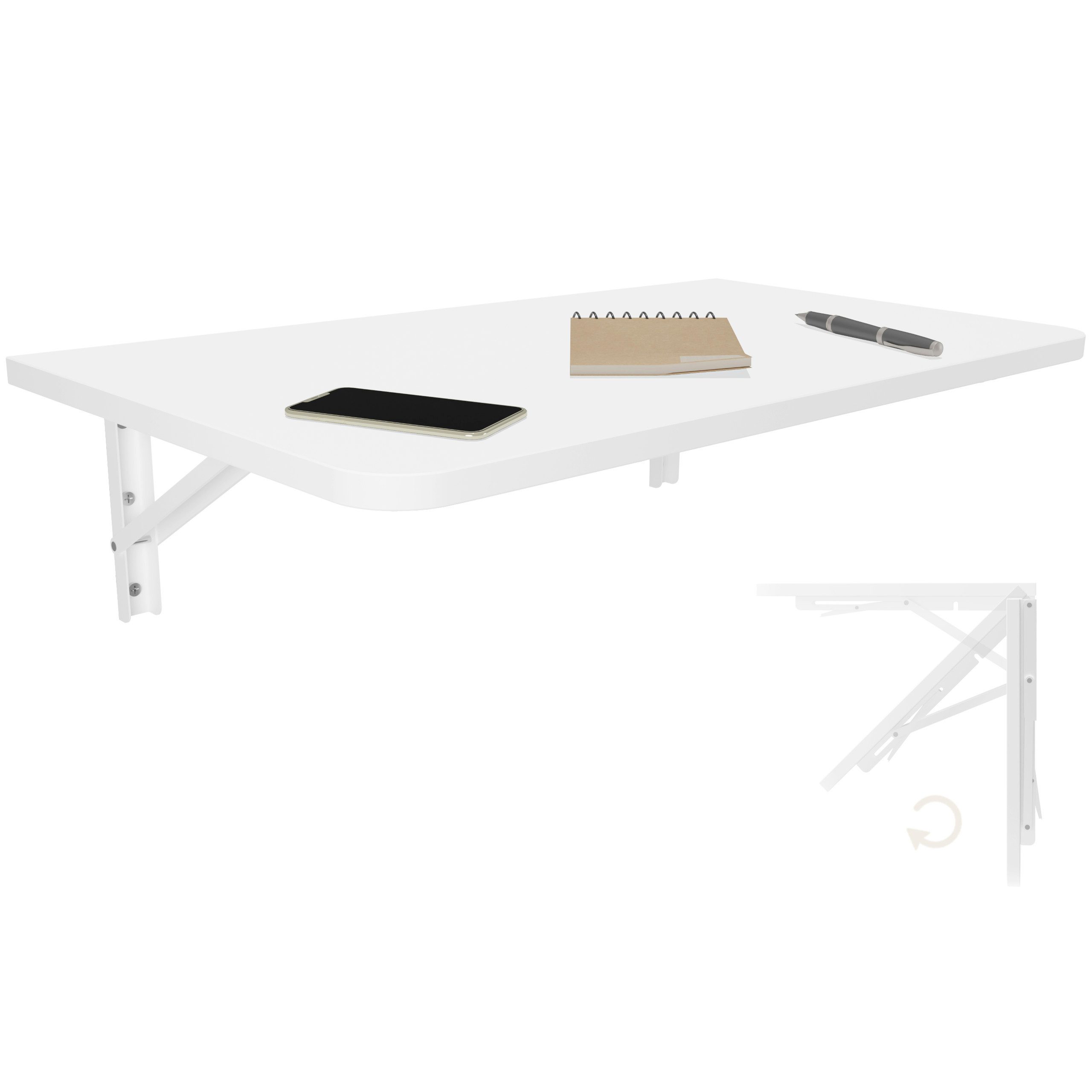 KDR Produktgestaltung Klapptisch 70x40 Wandklapptisch Esstisch günstig online kaufen