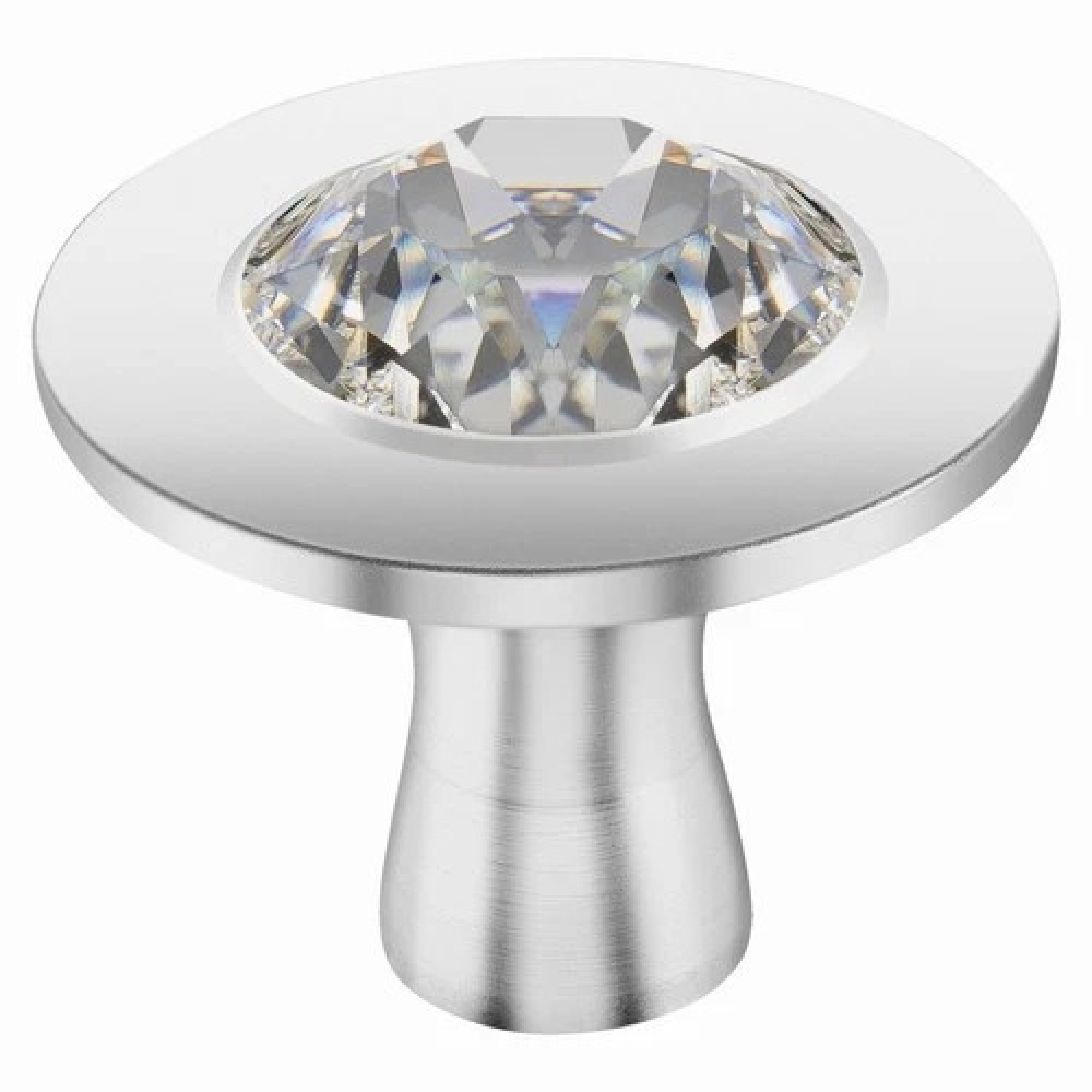 Staub Deckelgriff Knauf mit Kristall von Swarovski aus Edelstahl (Packung, 1-St., 1 Stk), Originaler Swarovski® Kristall Sonderedition und Spülmaschinenfest