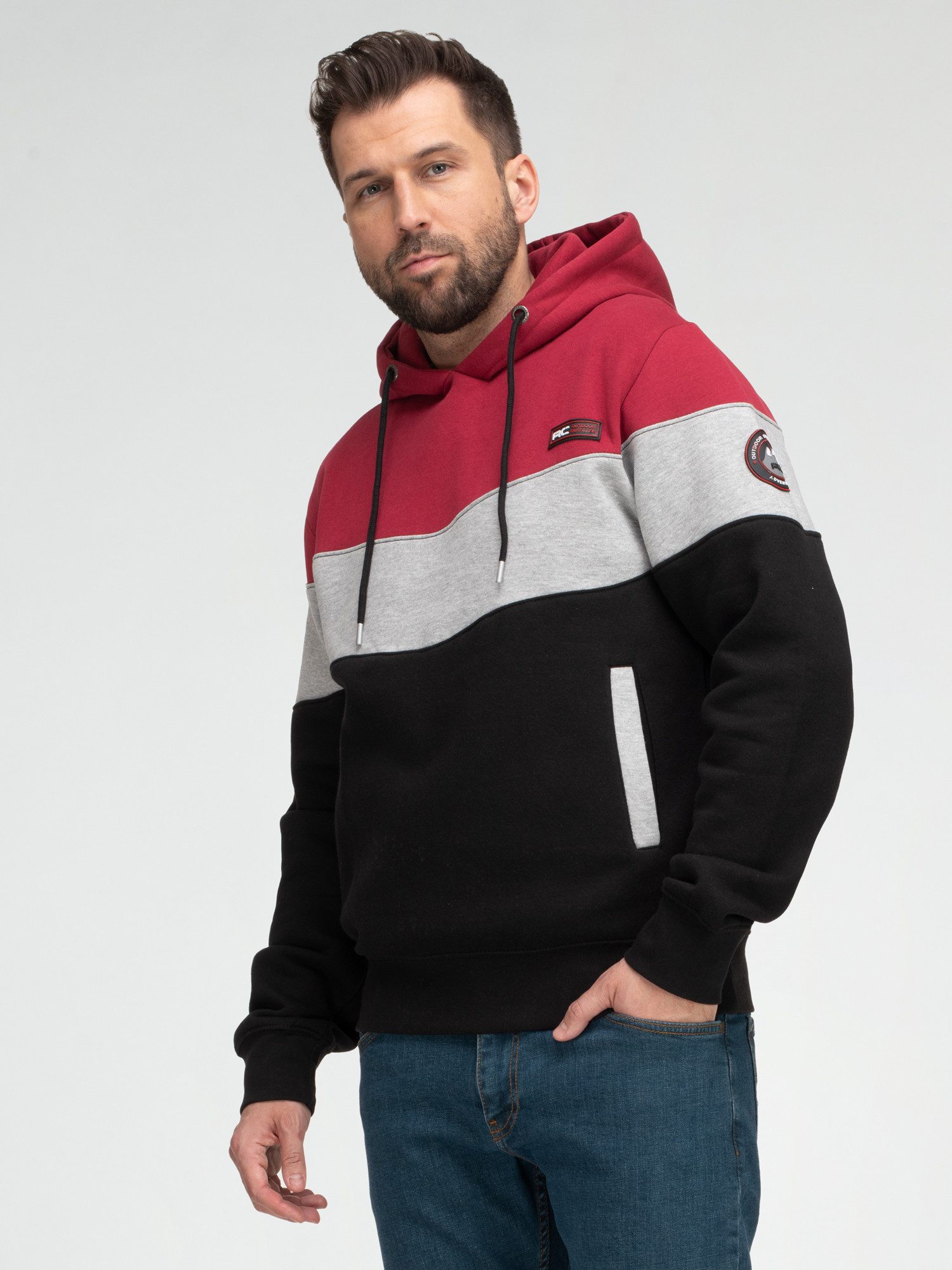 Rock Creek Kapuzenpullover Herren Hoodie Sweatshirt mit Kapuze H-407 – Bild 5 von 5