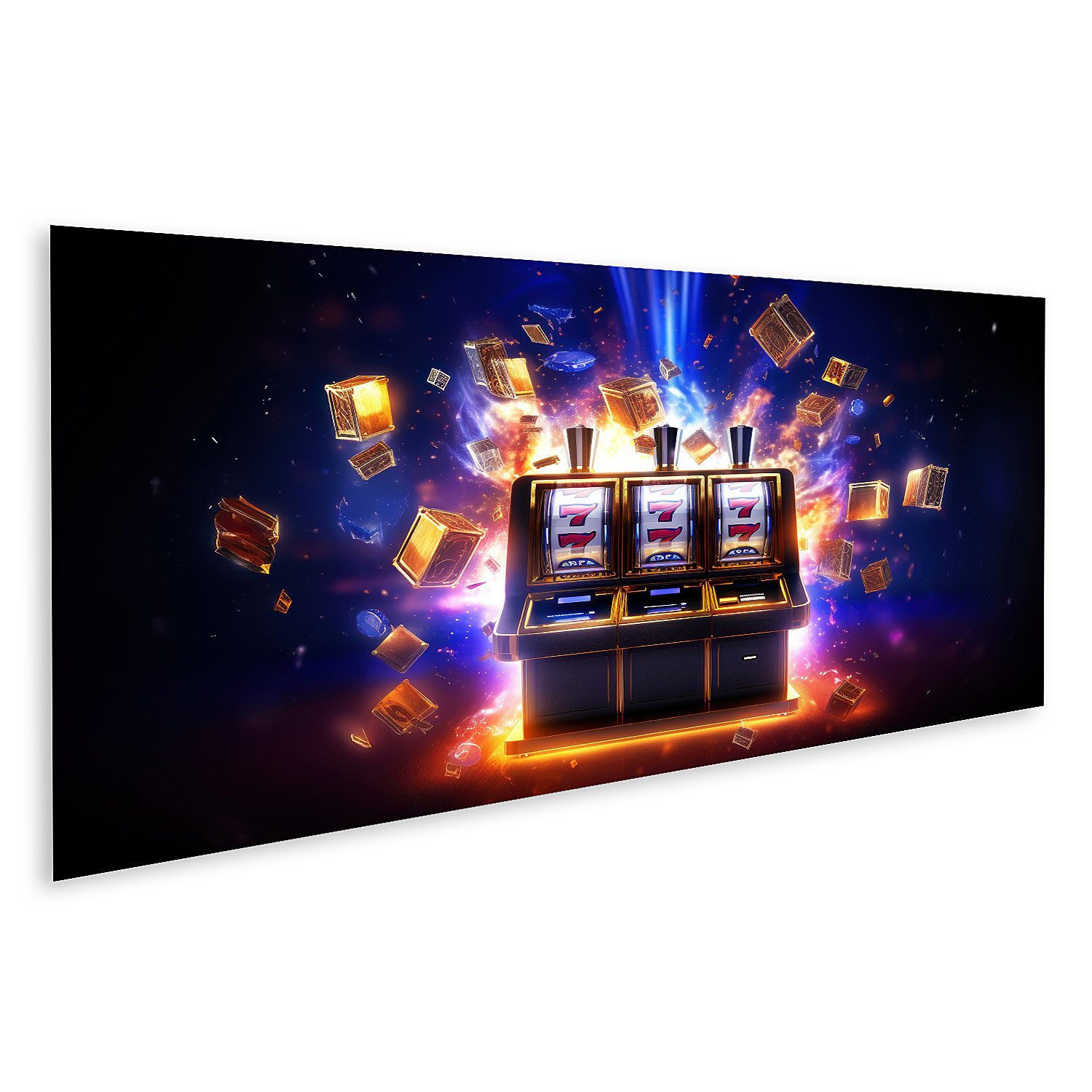 islandburner Leinwandbild Online Casino Banner Spielautomat Gewinnt Jackpot Konzept Gr Bilder