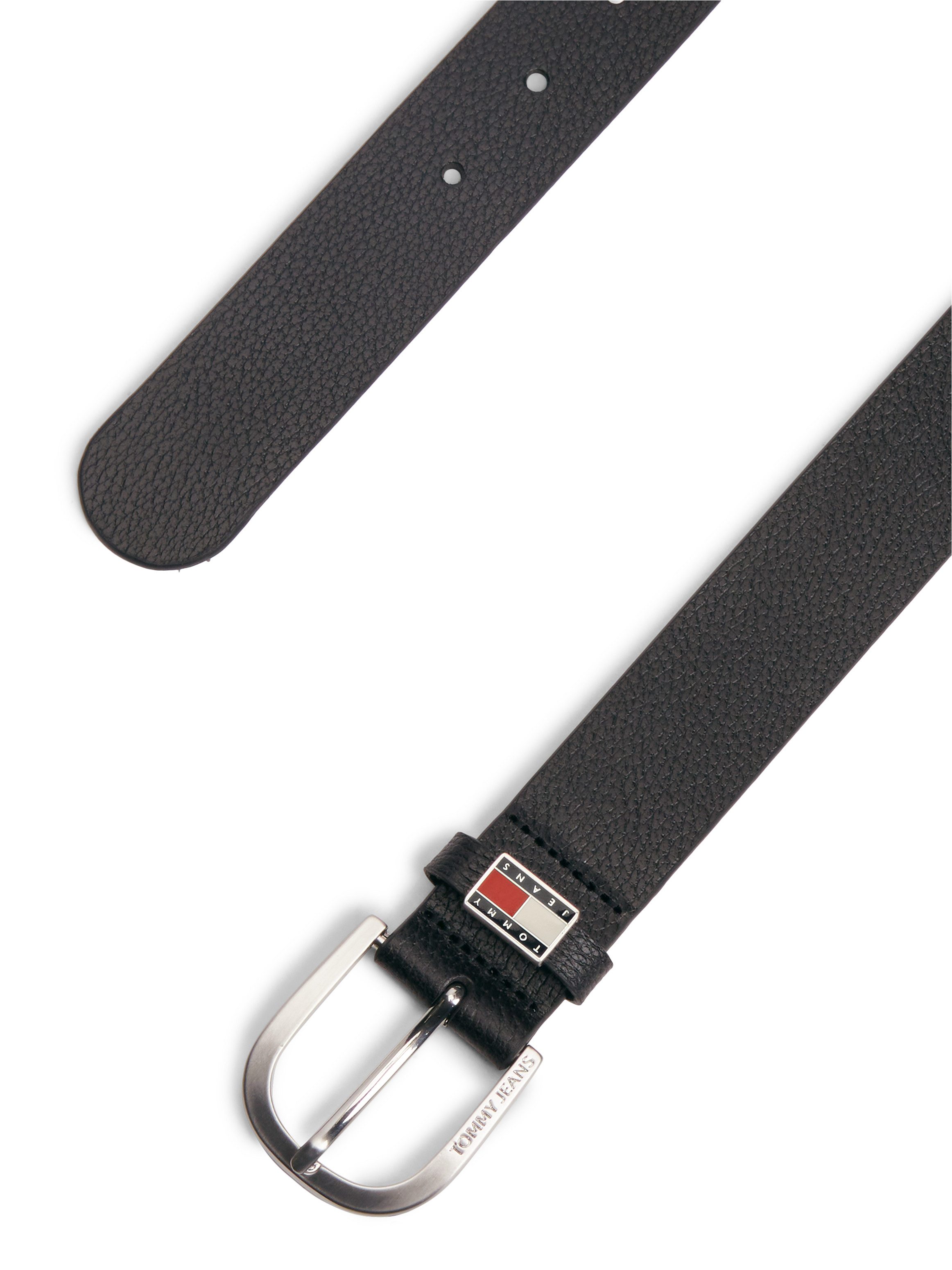 Tommy Jeans Ledergürtel TJM RYAN 3.5 Größenverstellbar mit genarbtem Finish