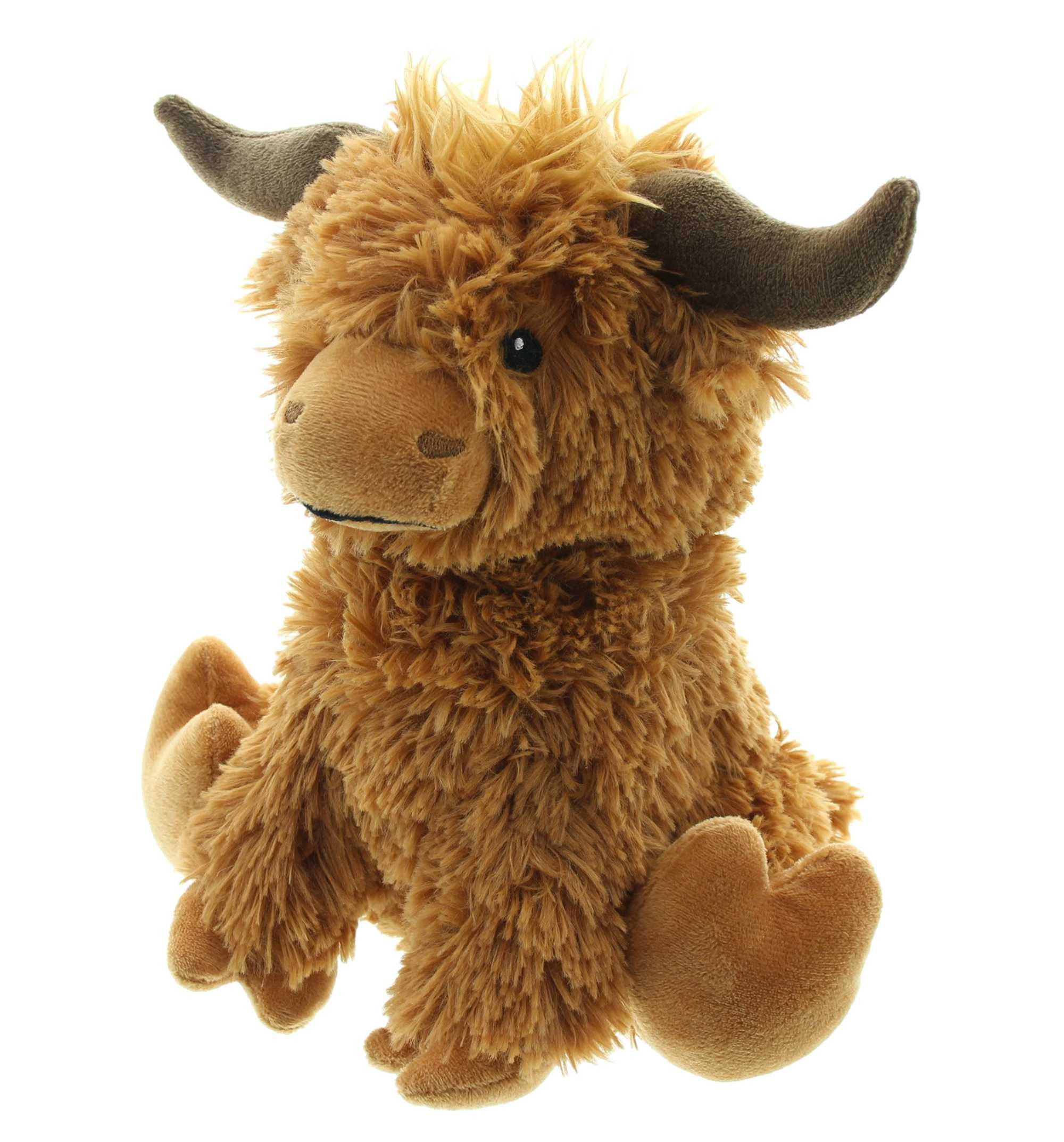 Dekoleidenschaft Bodentürstopper "Stier" Stoff braun 23 cm hoch, flauschig, Türstopper Boden, Türpuffer, Feststeller, Türfeststeller, Türsack, Fensterpuffer, Fensterstopper