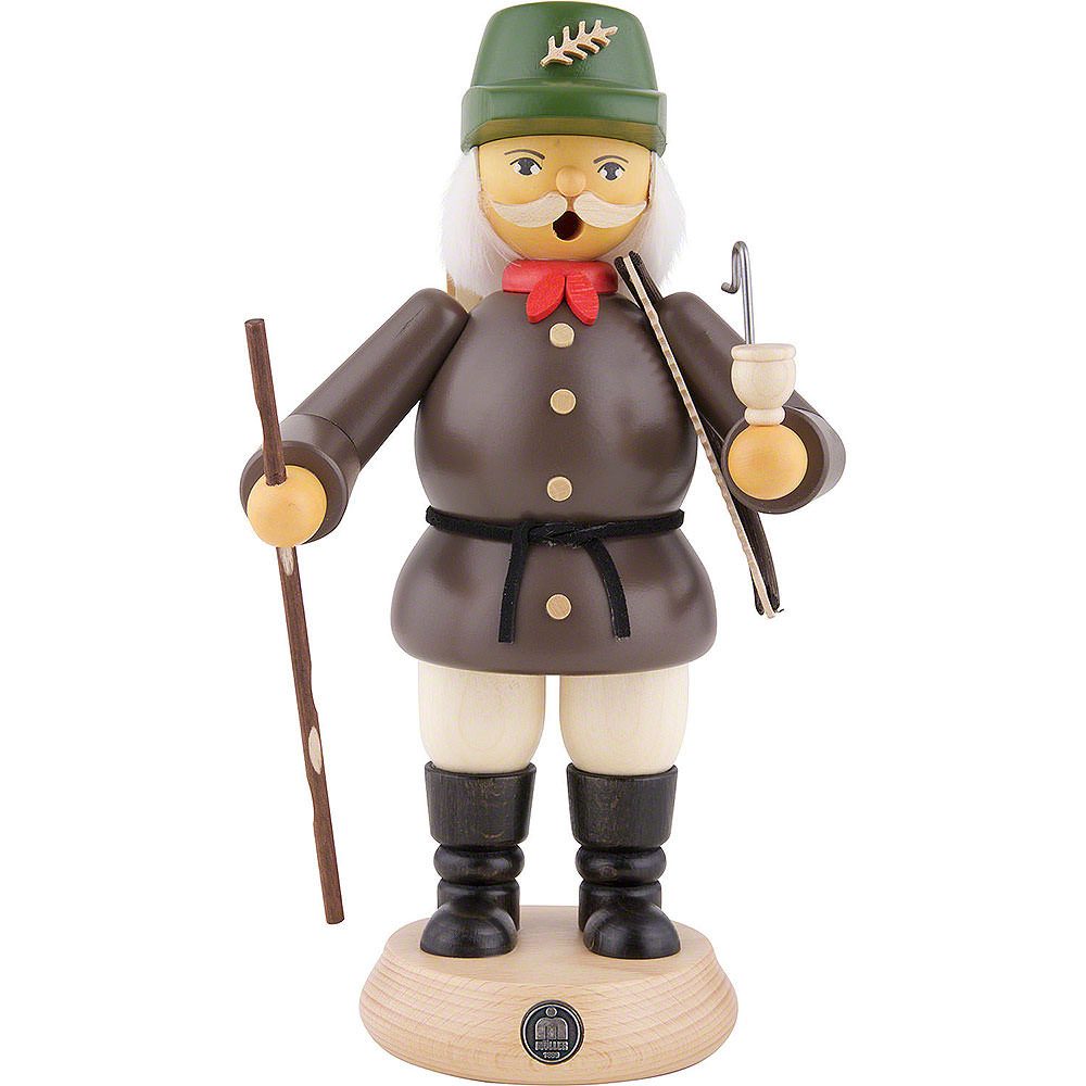 Müller Kleinkunst GmbH Seiffen Räuchermännchen Waldarbeiter - grau (23cm) Räuchermann von Müller Kleinkunst