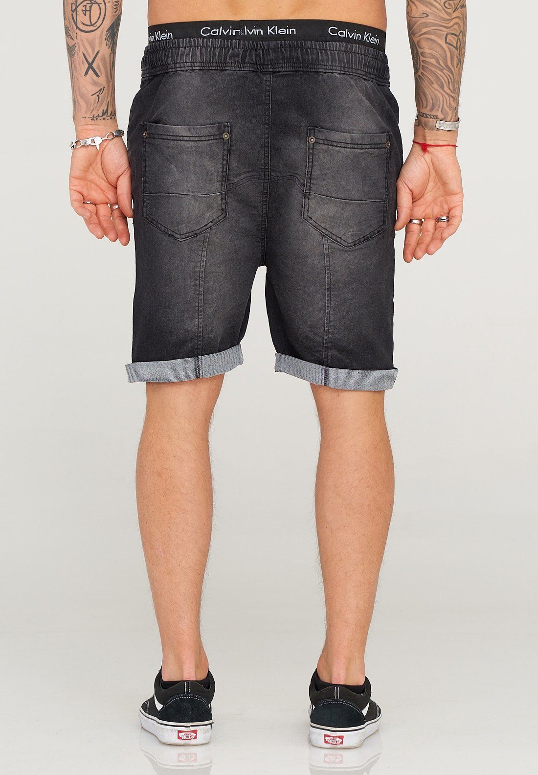 5-Pocket-Stil Shorts im schwarz klassischen KIERAN SOULSTAR
