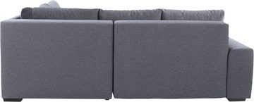 Mr. Couch Ecksofa Quebec, Bettfunktion, 2 Bettkästen, wahlweise Kaltschaum (140kg Belastung)