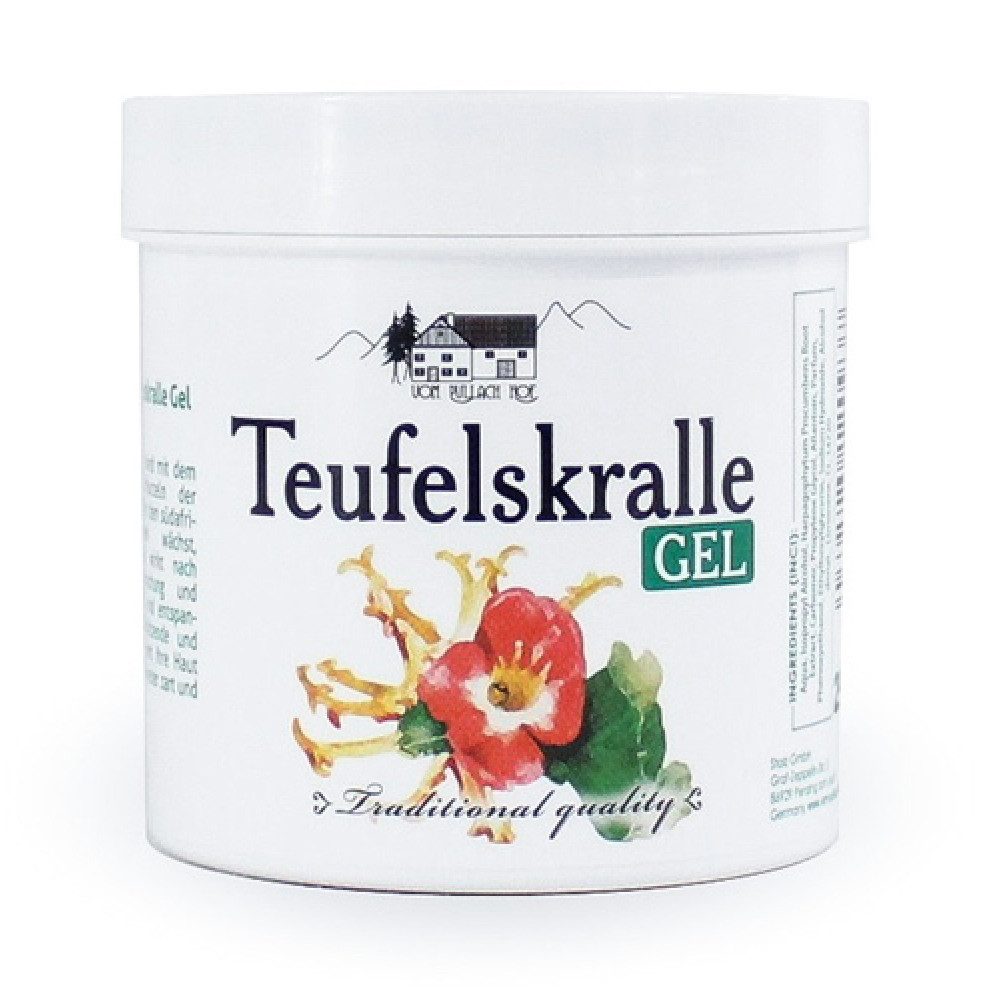 emeco Feuchtigkeitscreme Teufelskralle Gel 2 x 250 ml Massagegel Teufelskralle-Gel Hautpflege, 2-tlg.