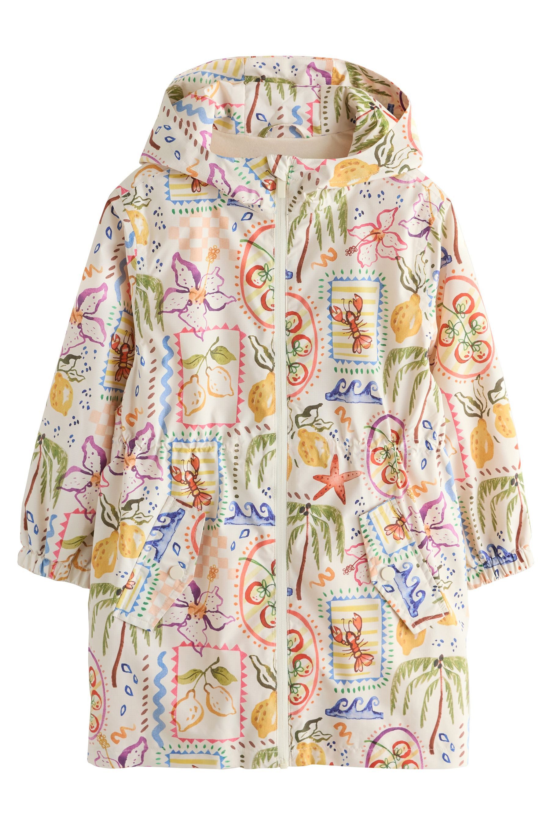 Next Regenjacke Wasserfeste Regenjacke mit Print (1-St)