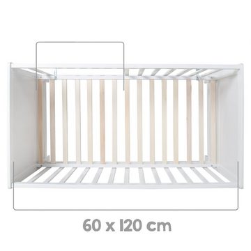 roba® Babymöbel-Set Hamburg 2-teilig, (2-St), Beistellbett & schmale Wickelkommode