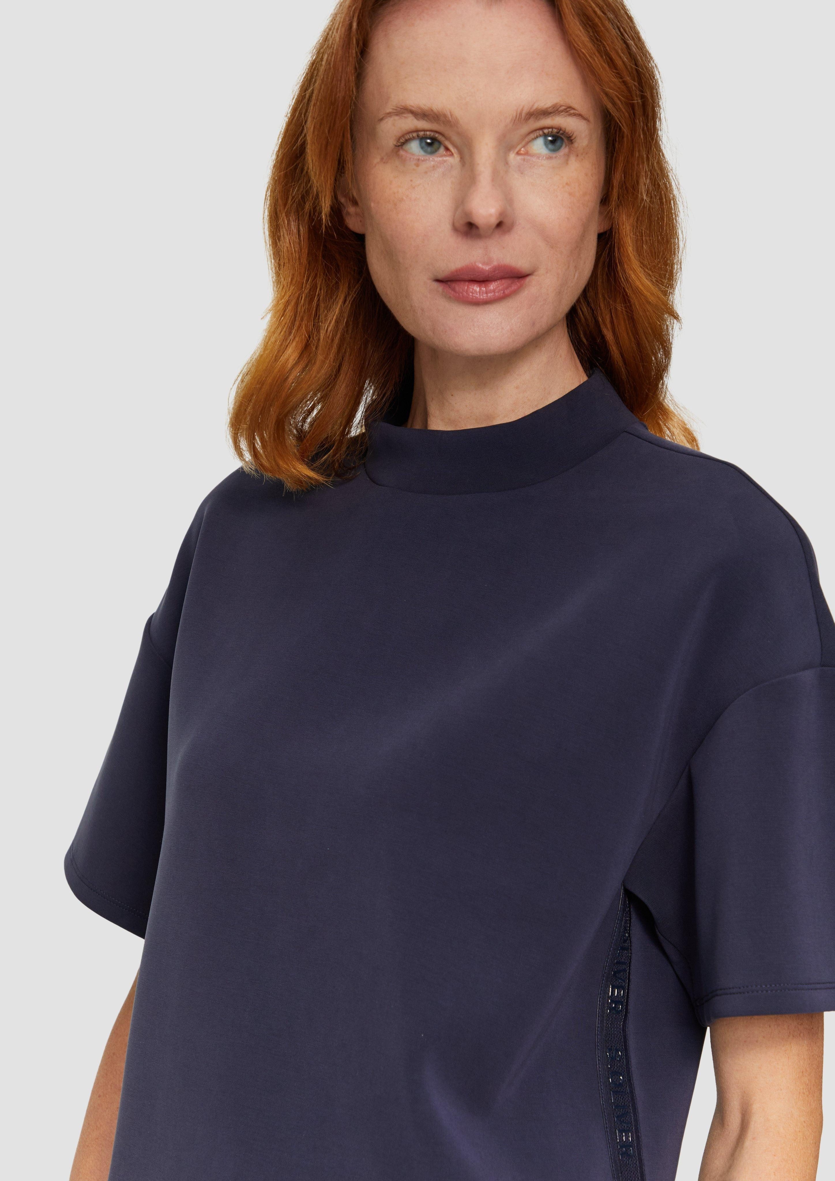 s.Oliver Kurzarmshirt T-Shirt aus Scuba mit günstig online kaufen