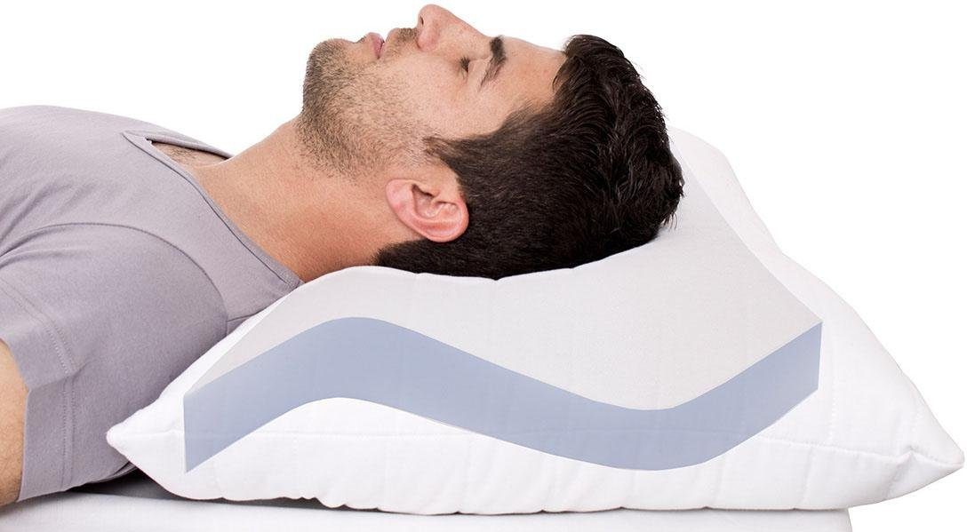 Anti Anti-Schnarch Schnarch, Seitenschläfer KBT für speziell & Rückenschläfer Kissen Bettwaren Form-Line