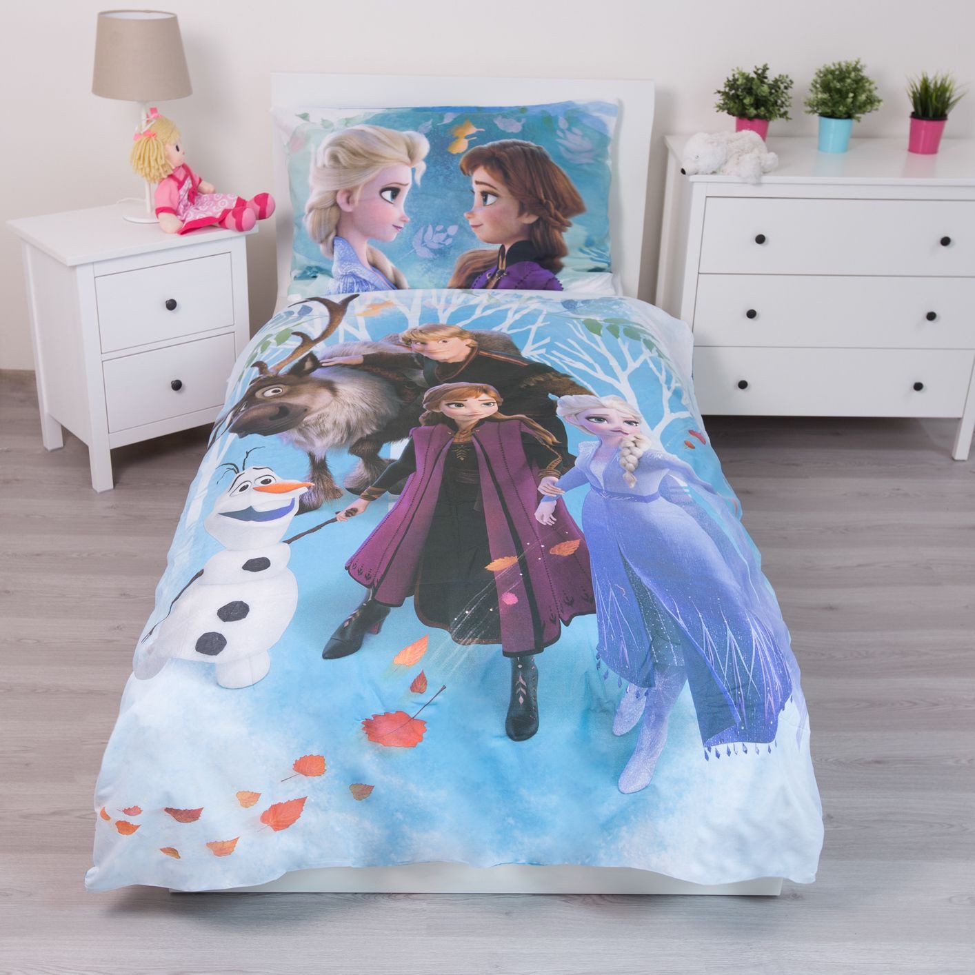 Disney Frozen Kinderbettwäsche Bettwäsche-Set – Kuschelige günstig online kaufen