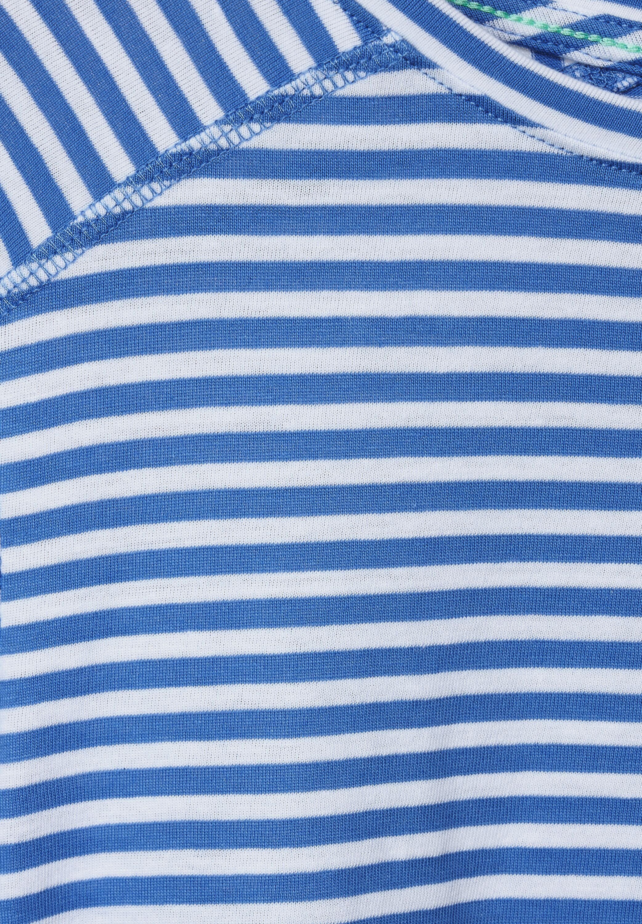 Cecil 3/4-Arm-Shirt mit campanula U-Boot-Ausschnitt blue