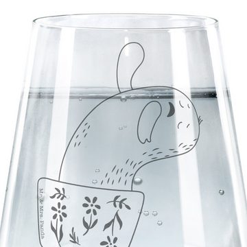 Mr. & Mrs. Panda Glas Kaktus Mama - Transparent - Geschenk, Büroalltag, Kaktusliebe, Trinkg, Premium Glas, Exklusive Gravur