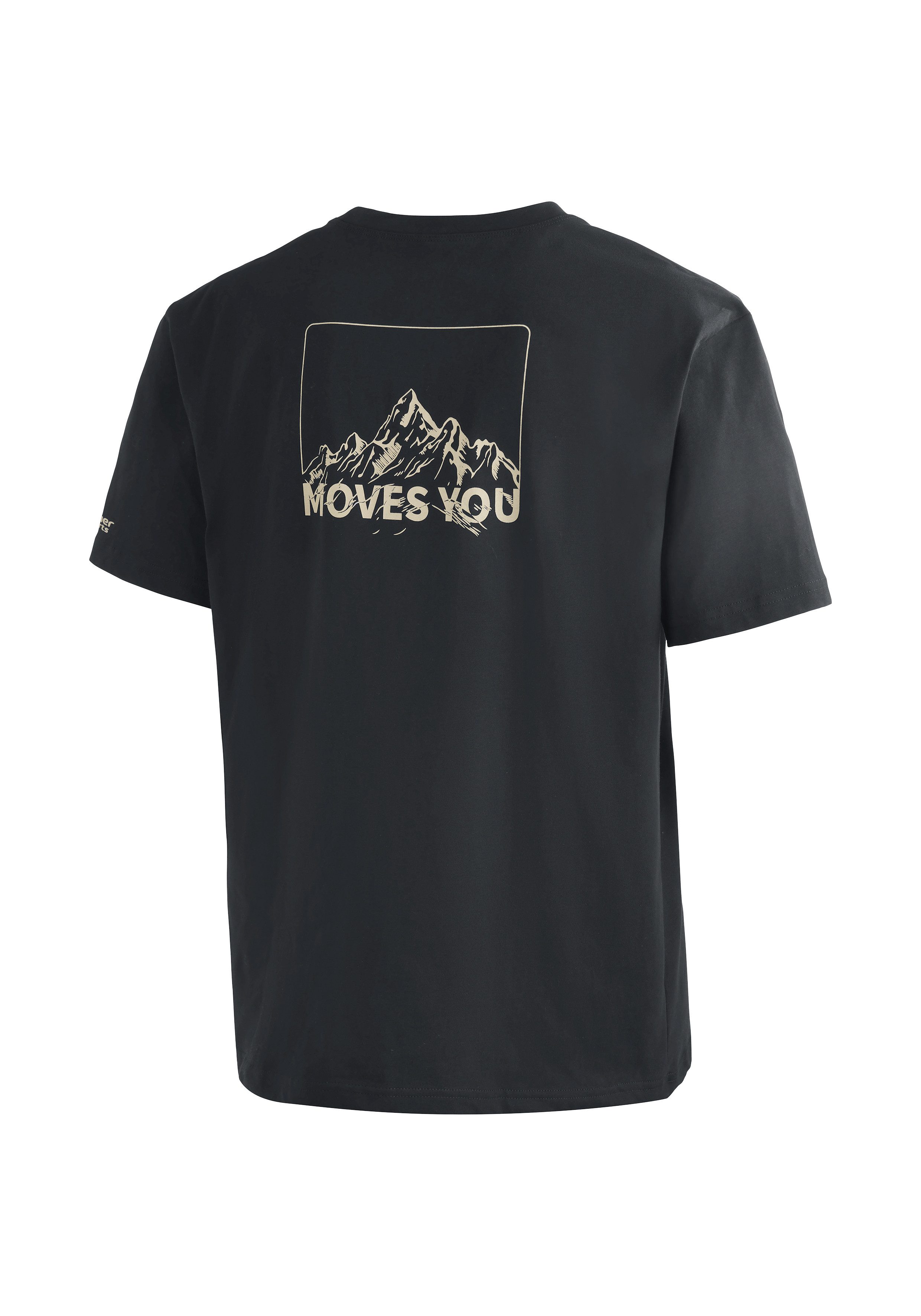 Maier Sports T-Shirt MS FAV Tee Print Unisex kurzarm Shirt mit Rückenprint, loose fit
