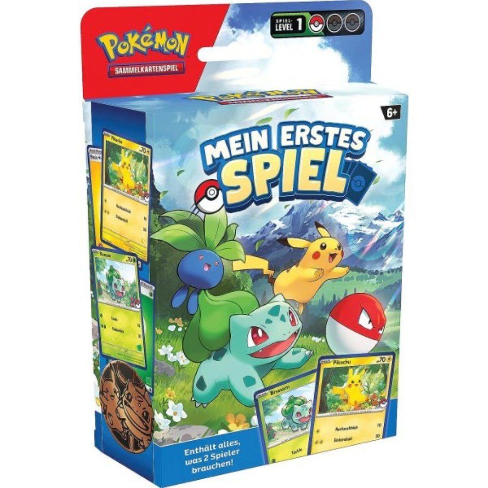 POKÉMON Sammelkarte Pokemon - 2 Decks mit Pikachu & Bisasam - Deutsches Sammelkartenspiel, Mein erstes Spiel