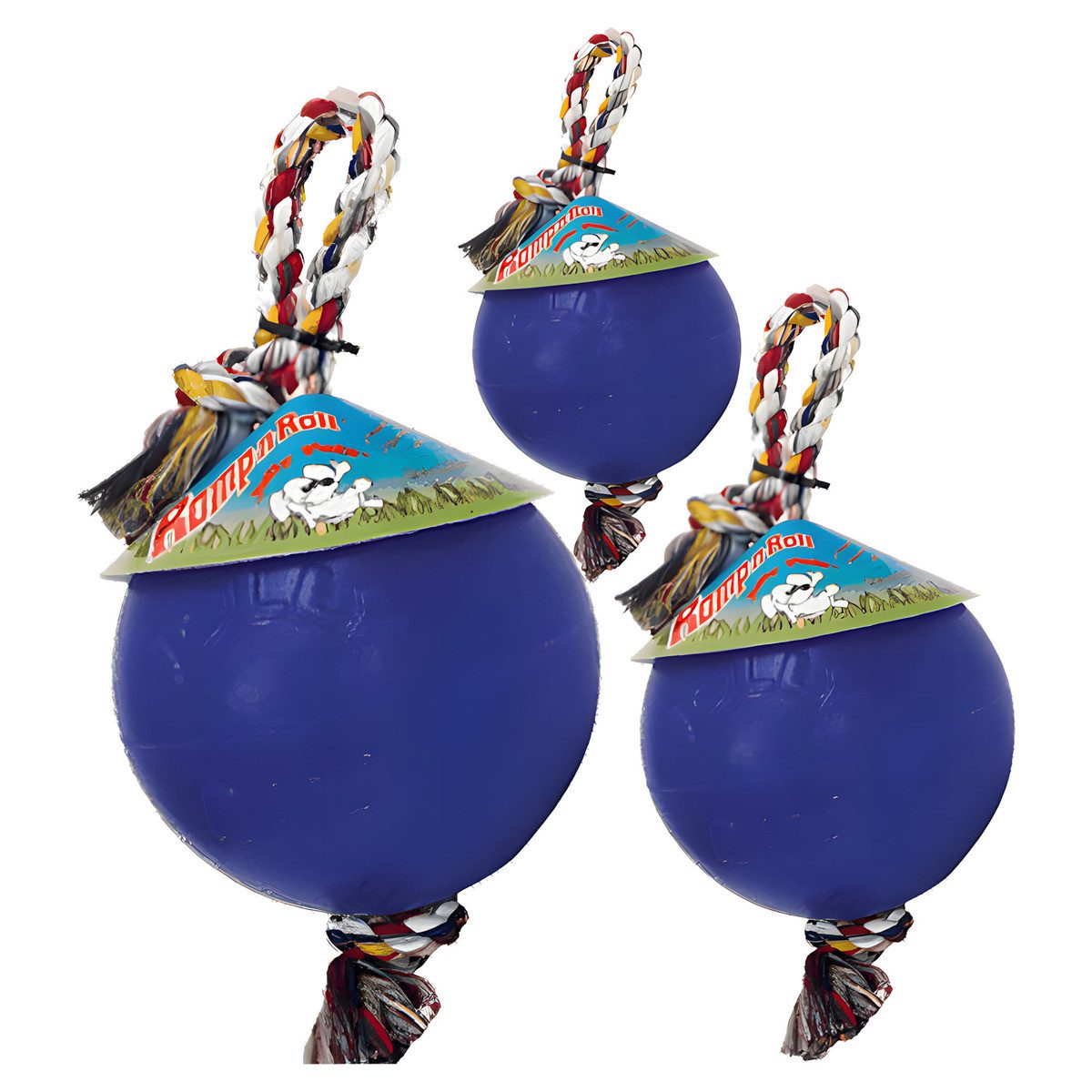 Holland Animal Care Tierball Hundespielzeug Romp-n-Roll blau