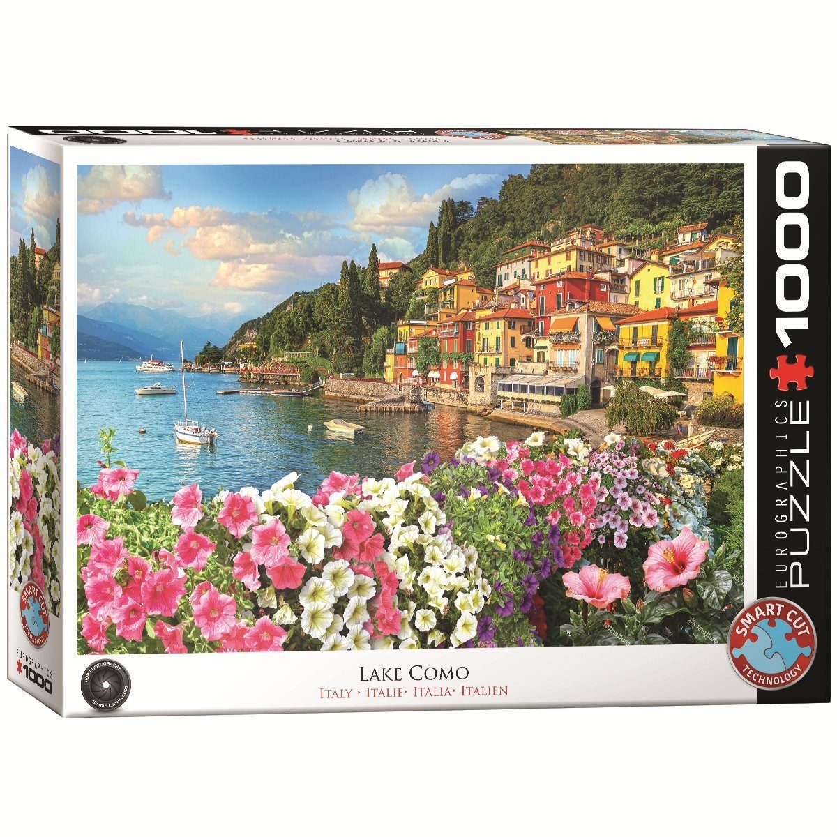 EUROGRAPHICS Puzzle Lake Como Italien Puzzle, 1000 Puzzleteile, Made in Europe