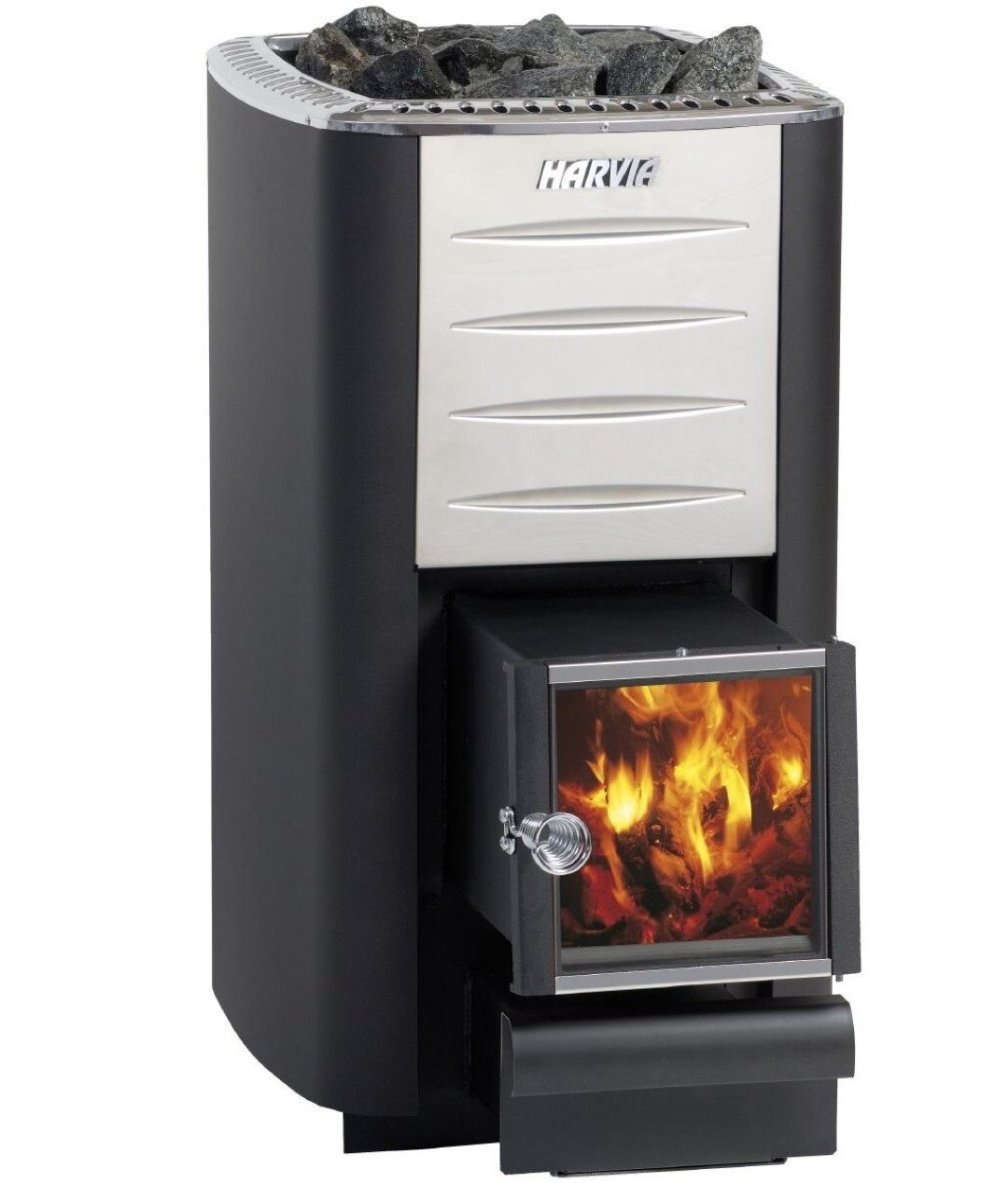 HARVIA Saunaofen Harvia M3 SL Holz-Saunaofen 16,5 kW, 16.5 kW, Manuelle Steuerung, Holzbefeuerung; Gleichmäßige Wärmeverteilung; Aufgussbetrieb
