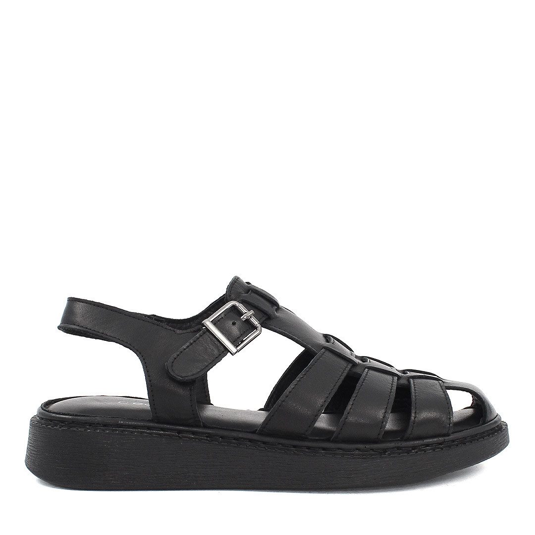 Celal Gültekin Modische Damen-Ledersandalen im Fisherman-Stil mit Komfortso günstig online kaufen
