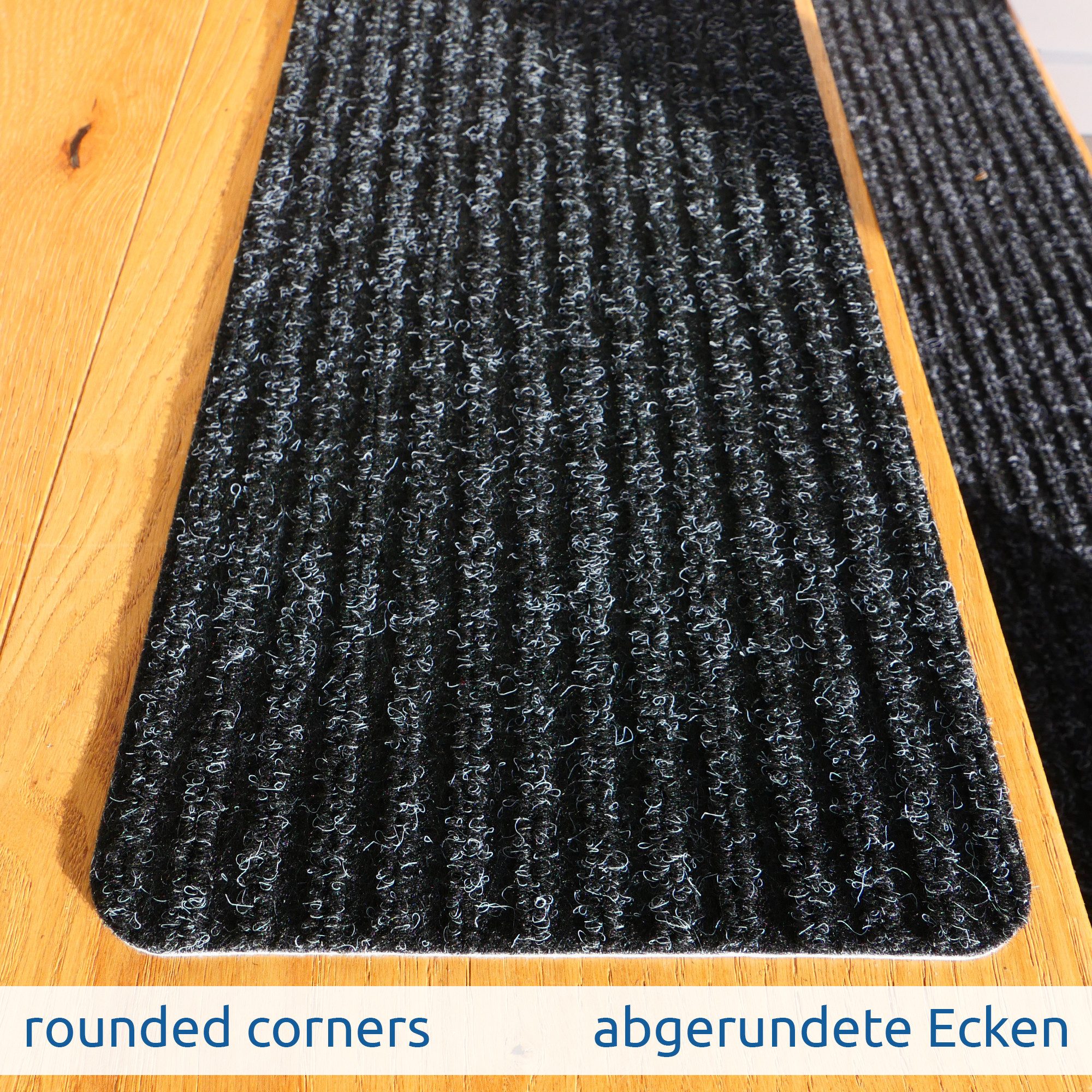 yourGEAR Stufenmatte yourGEAR 15x selbsthaftende graue Stufenmatte 76x20cm günstig online kaufen