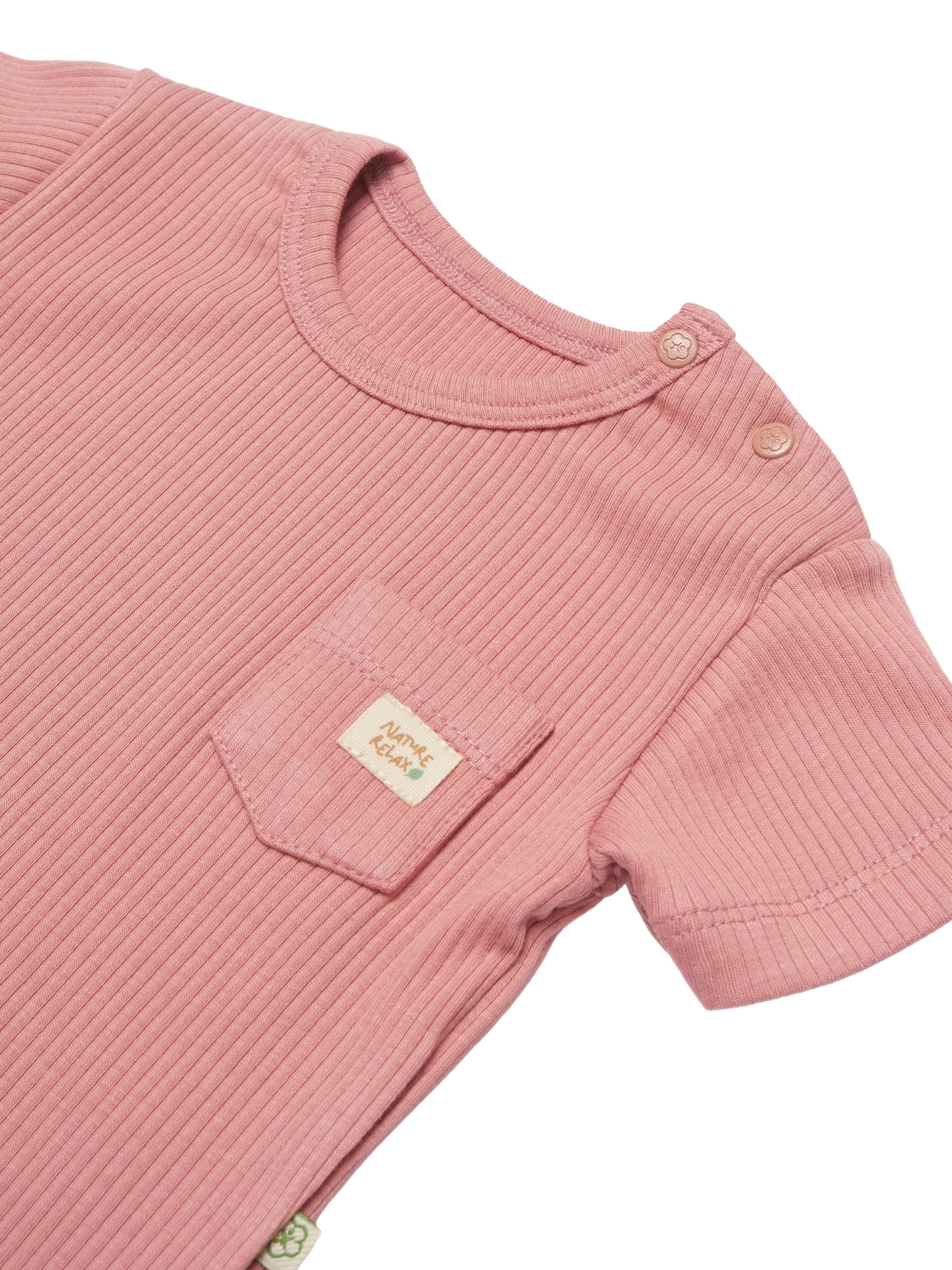 biorganic Kurzarmbody Baby Nature Relax Modal für Jungen und Mädchen Unisex Kurzarm (1-tlg) gerippte Textilstruktur (Ripp), Modal und Bio-Baumwolle, Größe 56 - 86