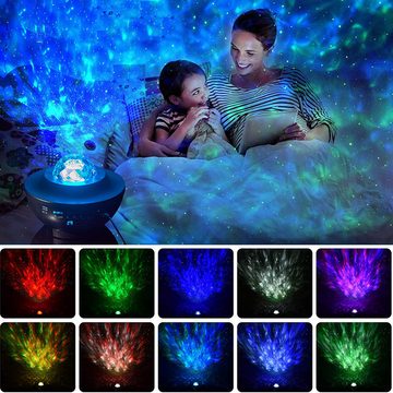 Retoo Nachtlicht LED Sternenhimmel Lampe Projektor Bluetooth Musik Starry Stern, Einfach zu bedienen, 360°-Drehung, Entspannende Atmosphäre