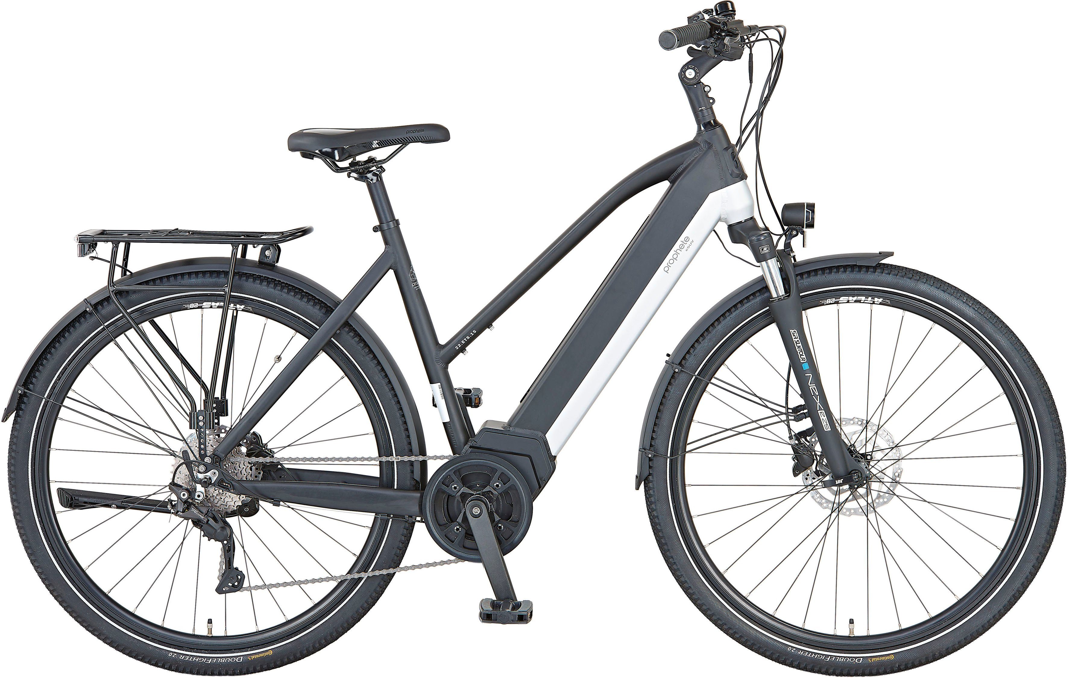 Prophete E-Bike Entdecker 5.0, 10 Gang Shimano Deore Schaltwerk, Kettenschaltung, Mittelmotor, 630 Wh Akku, Pedelec