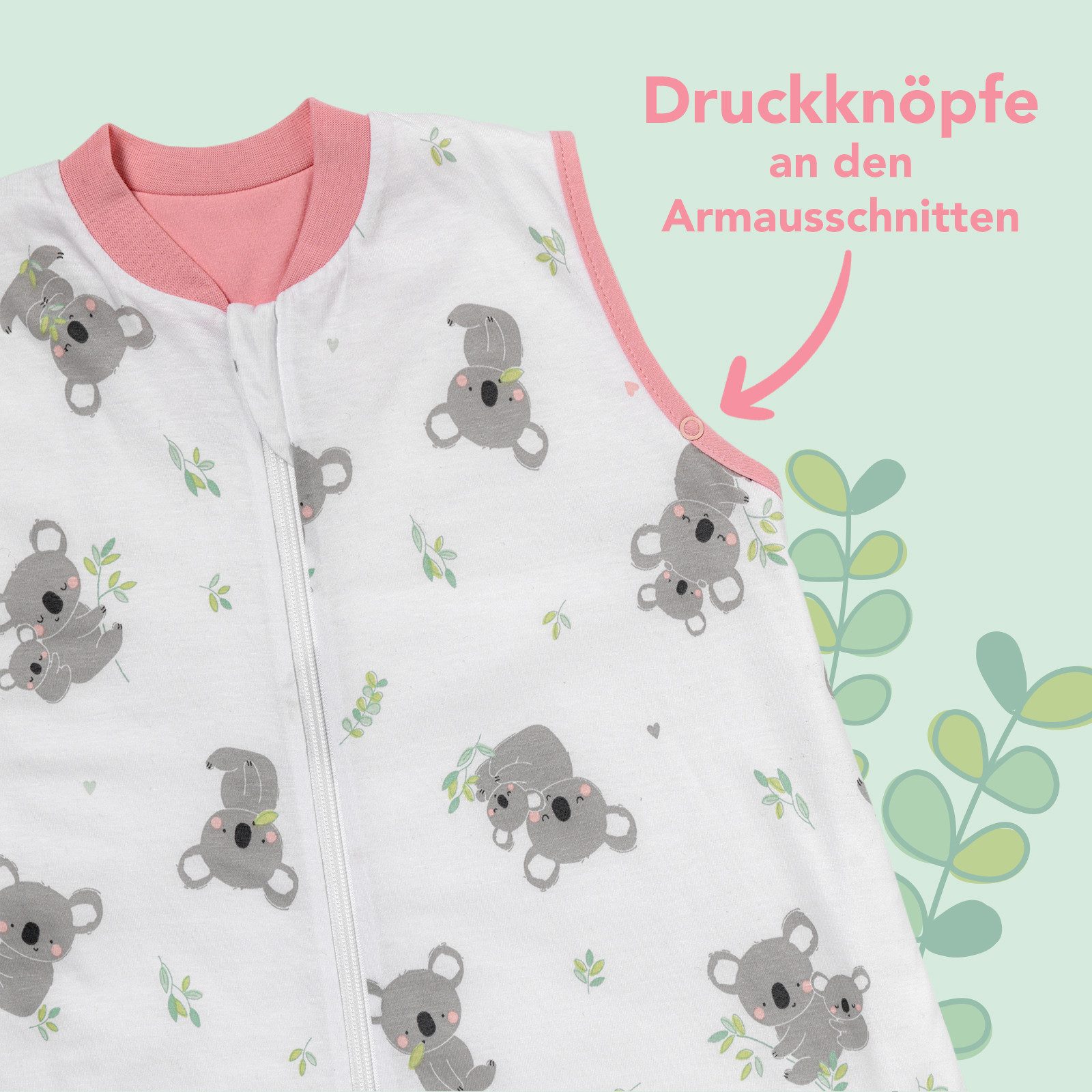 Schlummersack Kinderschlafsack Schlafsack mit Füßen und umklappbaren Bündch günstig online kaufen