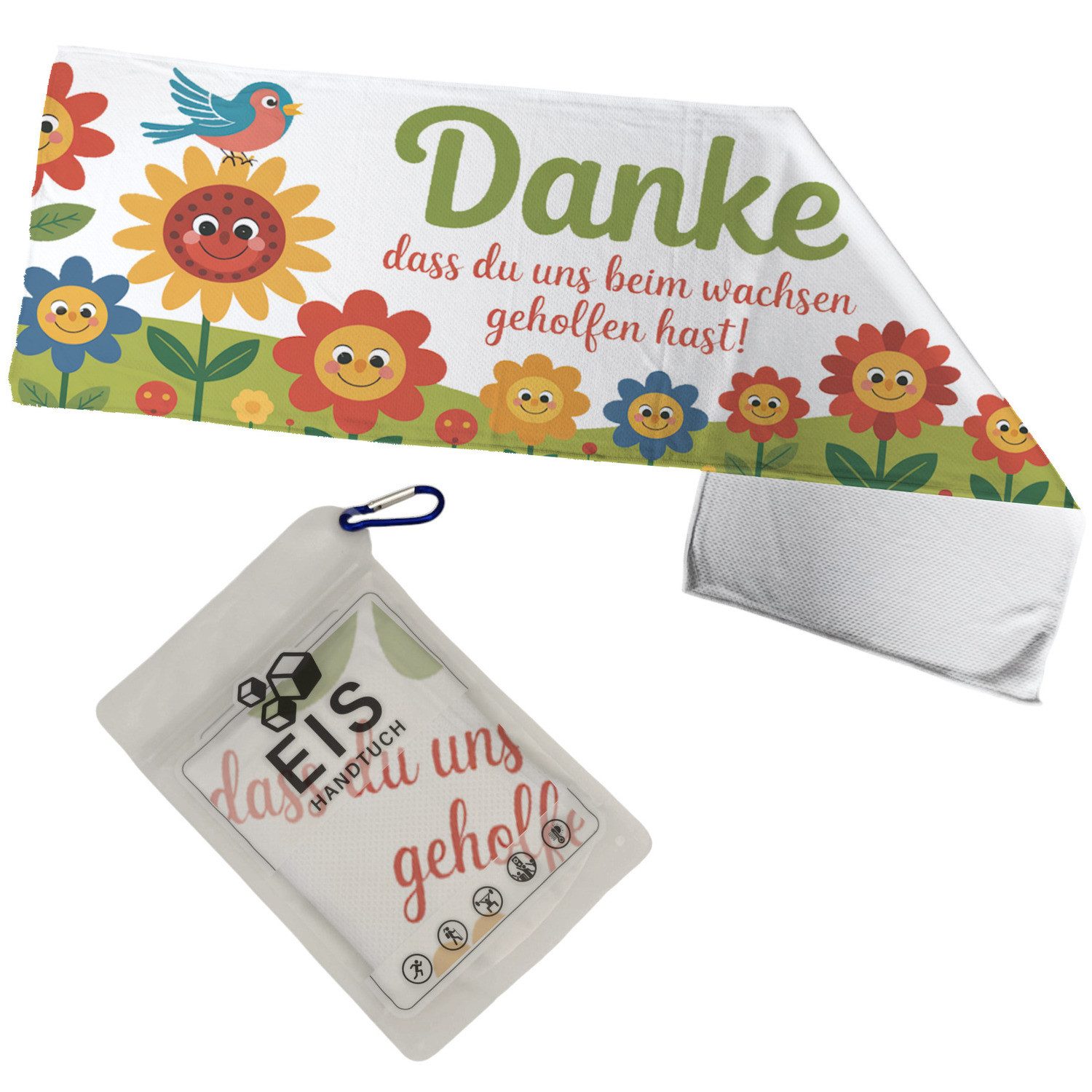 Sporthandtuch Geholfen beim wachsen Danke Eishandtuch