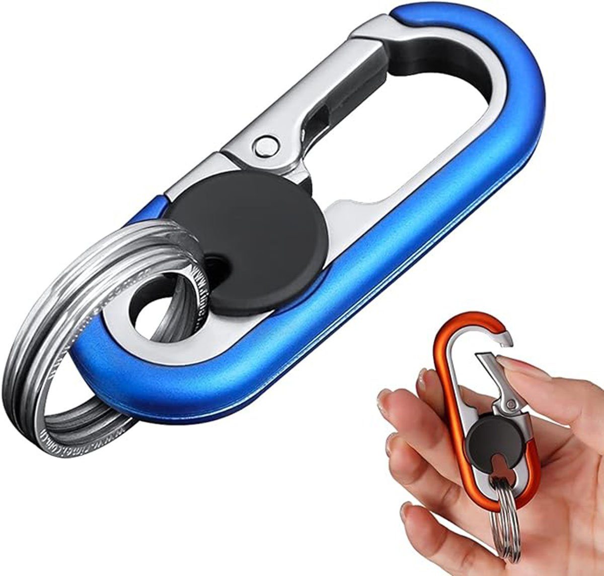 Schlüsselanhänger Erde Schlüsselanhänger männliche (2-tlg) 2 Stück CTGtree Autoschlüsselanhänger Set