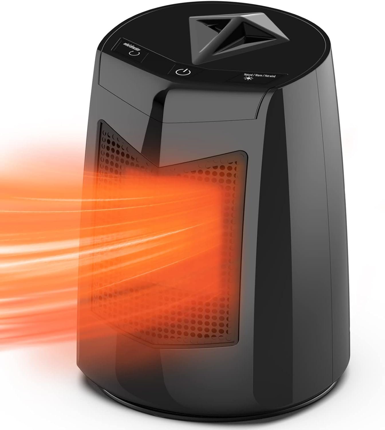 Diyarts Keramikheizlüfter, 800 W, Heizlüfter 3 Leistungsstufen, Klein 70° O günstig online kaufen