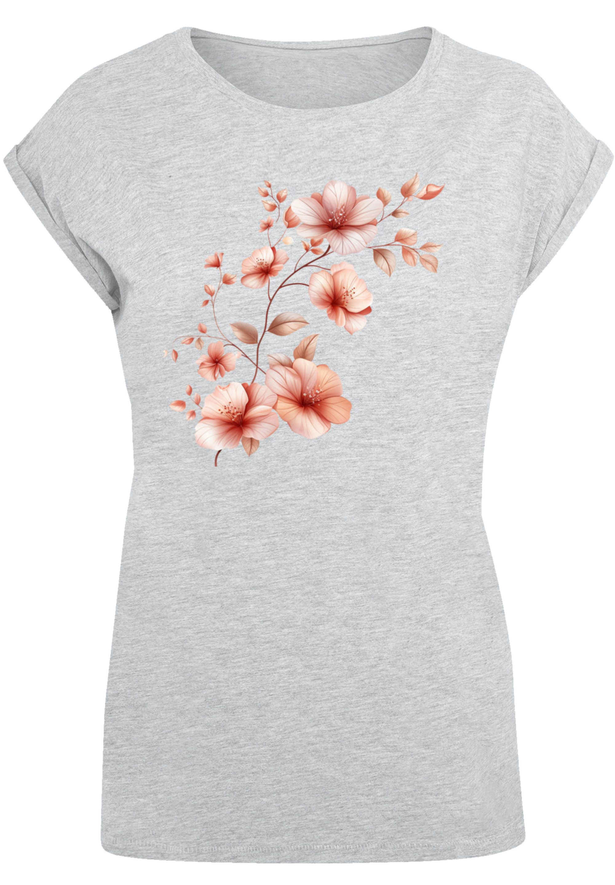 F4NT4STIC T-Shirt Rosa Blumenzweig 3D Premium günstig online kaufen