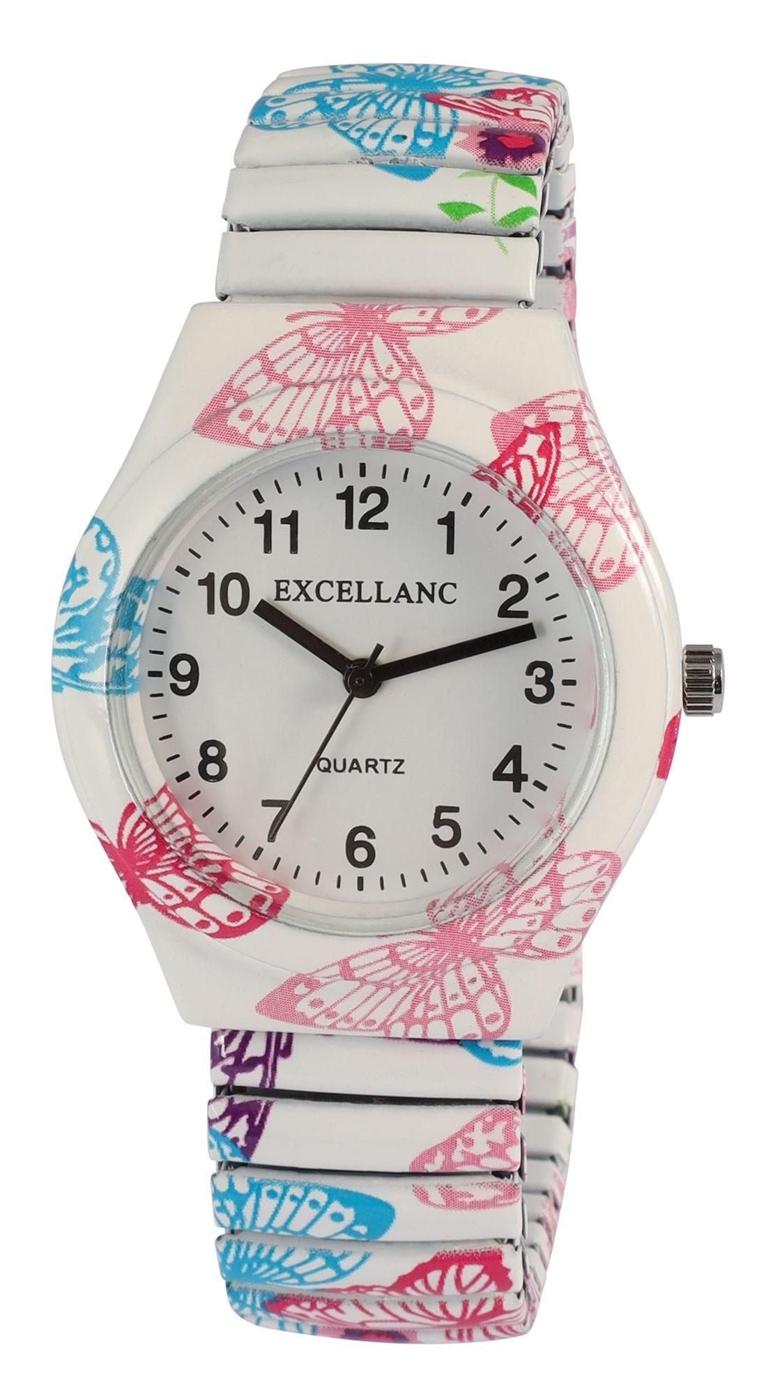 Excellanc Quarzuhr 1700080 mit Edelstahlzugarmband, Mineralglas günstig online kaufen
