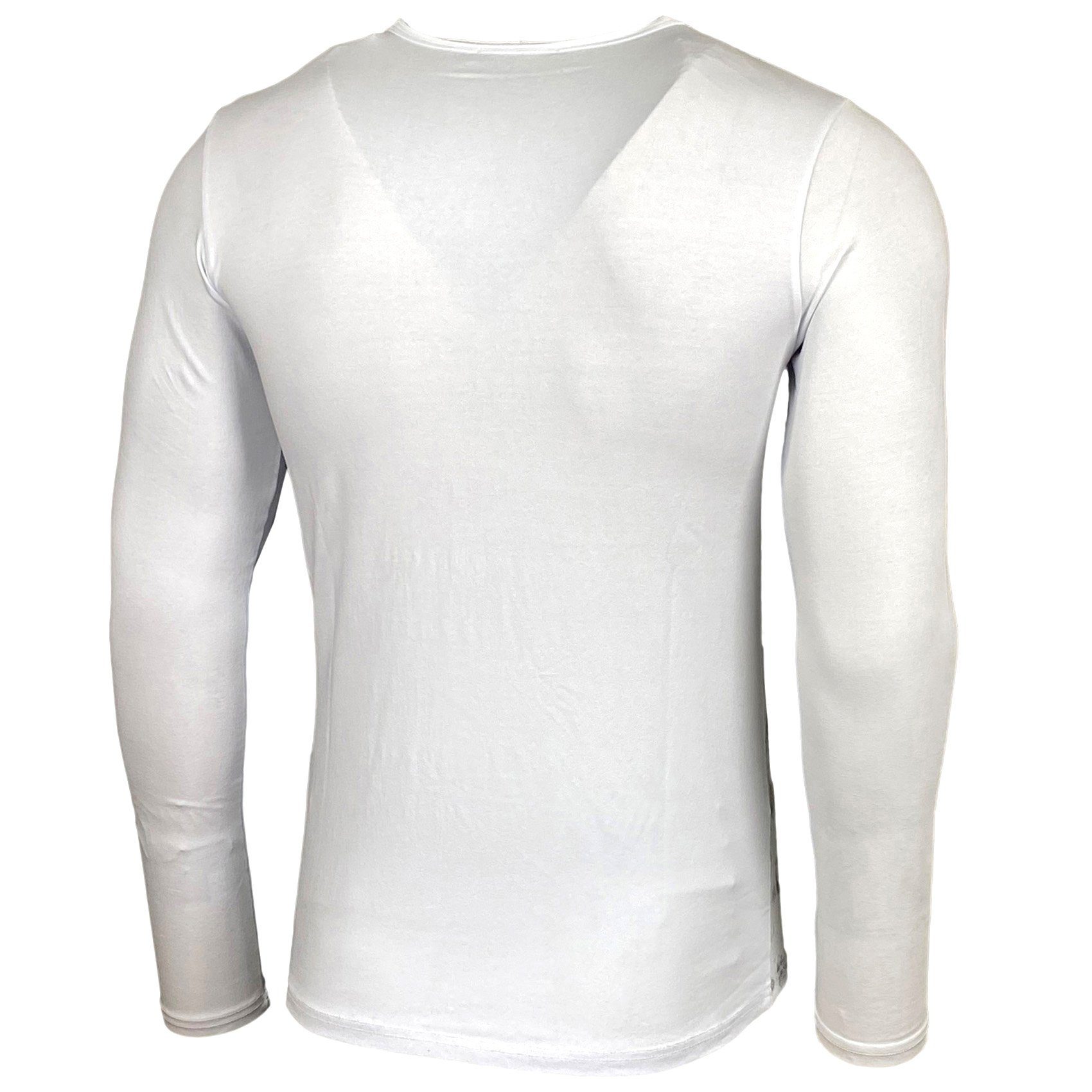 Baxboy Longshirt BAXBOY Herren Rundhals Longsleeve Langarmshirt Aufdruck Washed 709 – Bild 4 von 5