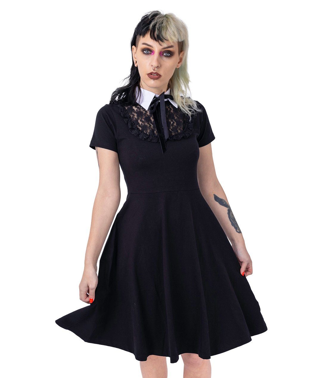 Heartless Minikleid Serein Dress Gothic Cosplay Spitze Ausschnitt Minikleid