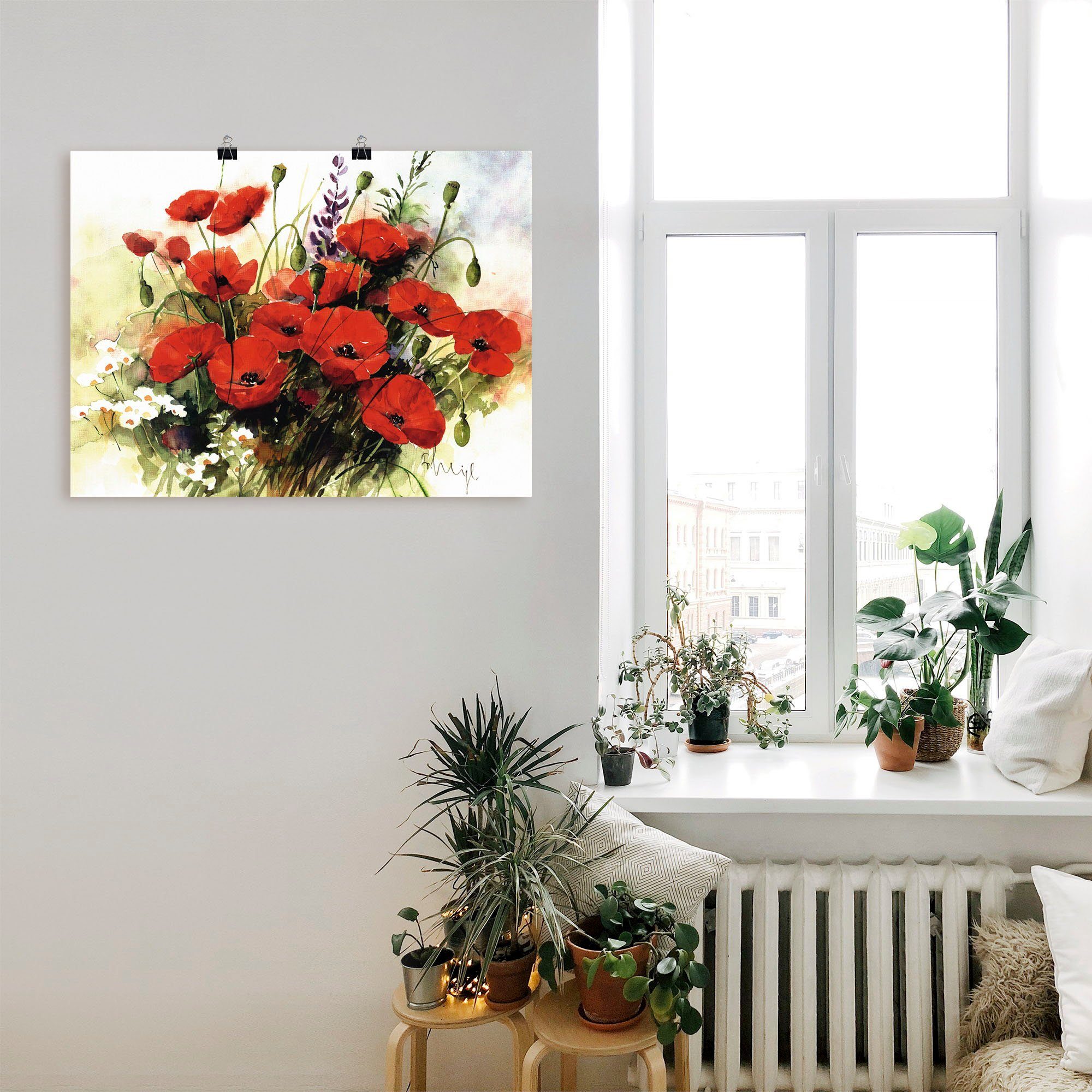 Artland Wandbild Blumen Zusammenstellung III, Blumen (1 St), als Leinwandbild, Poster in verschied. Größen