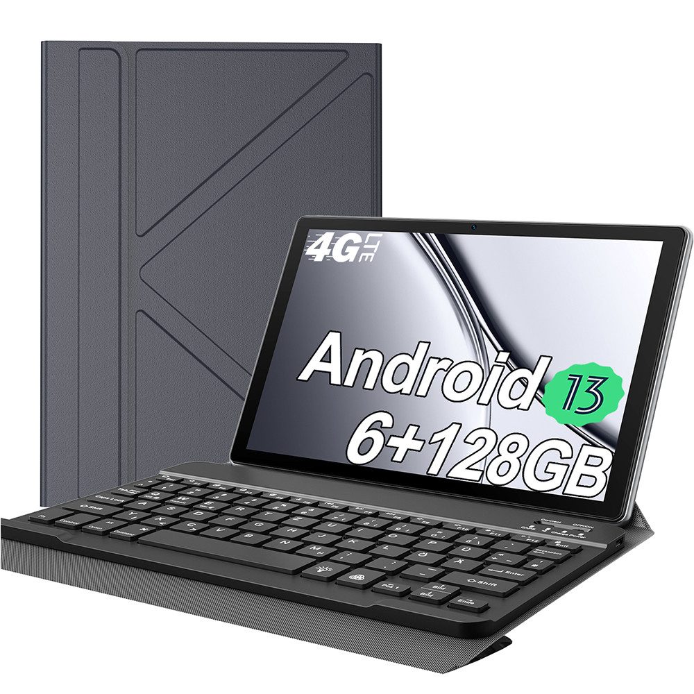 P60PRO 128GB 2SIM 4G LTE mit Tastatur, Ledertasche und Ladegerät Tablet