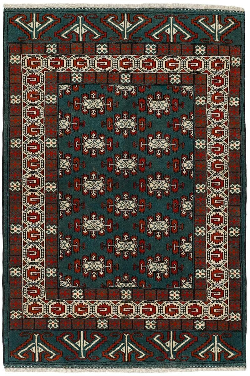 Orientteppich Turkaman 103x149 Handgeknüpfter Orientteppich / Perserteppich, Nain Trading, rechteckig, Höhe: 6 mm