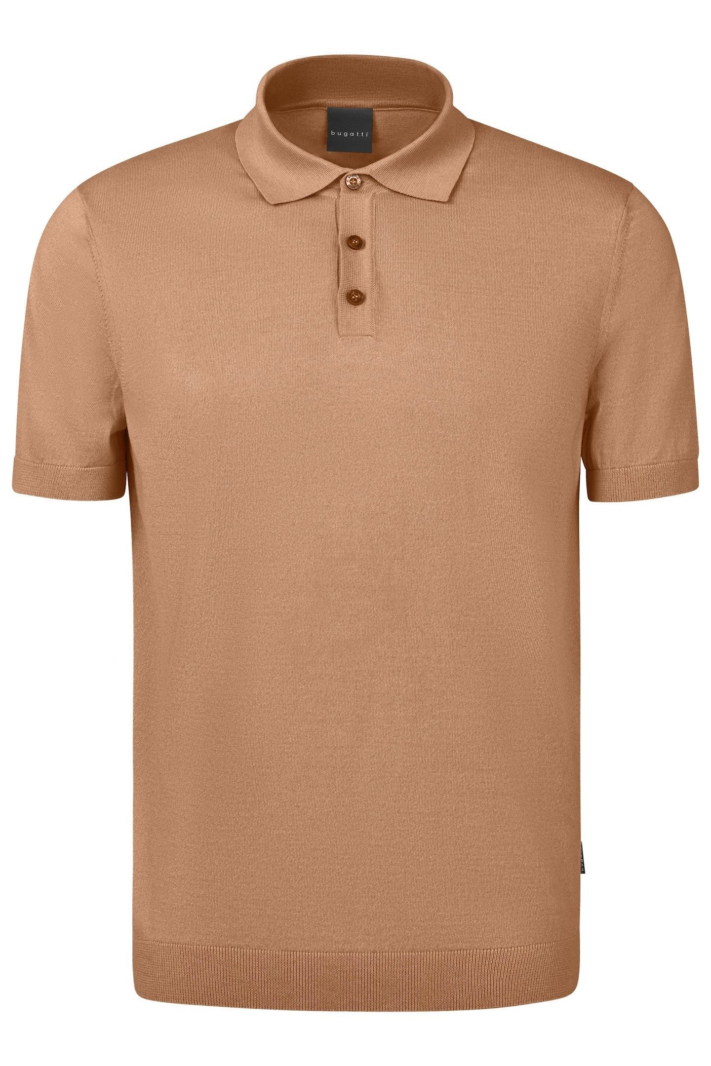 bugatti Poloshirt mit Knopfleiste