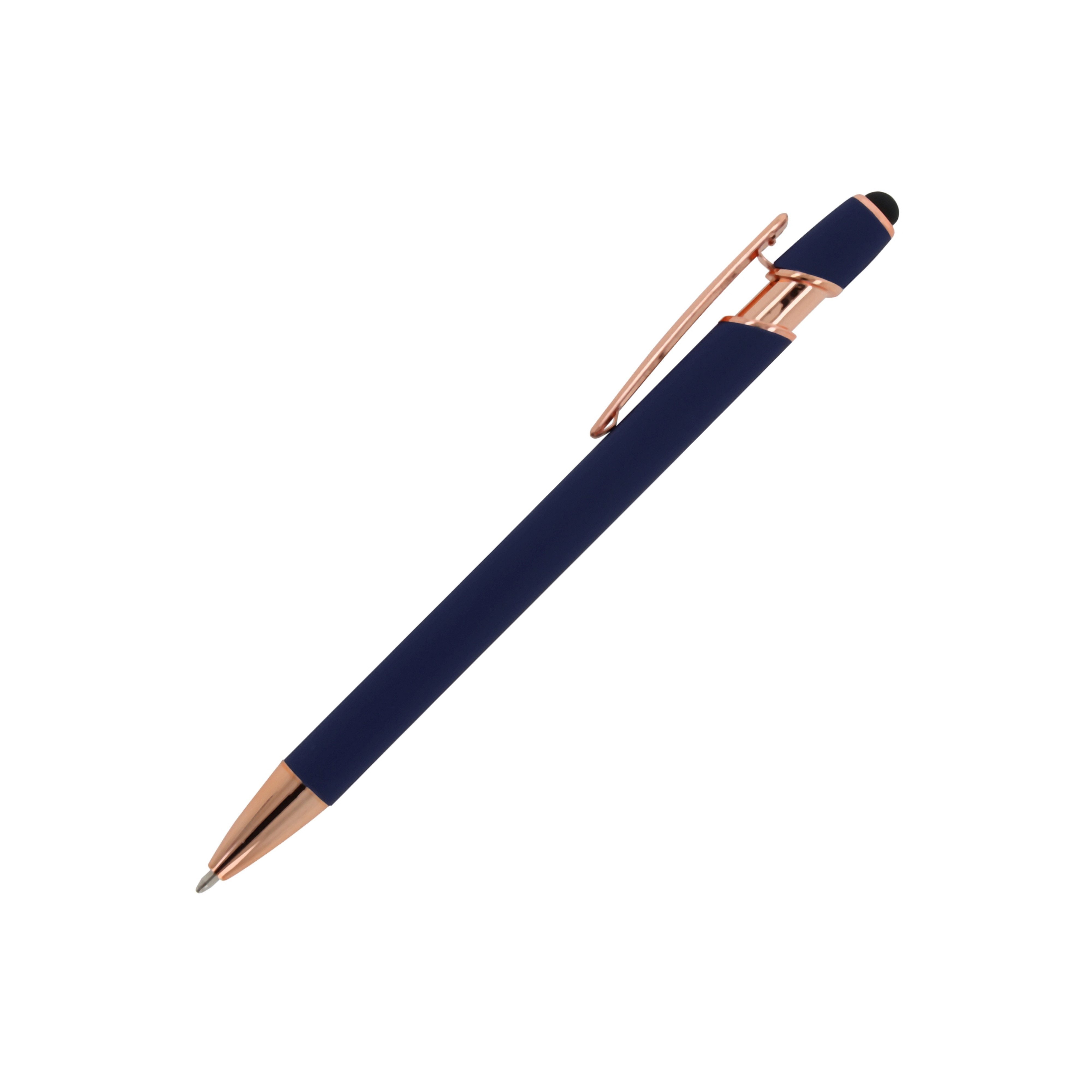 TOPPOINT Kugelschreiber 5x Touchpen Kugelschreiber "Roségold" / aus Metall / Soft-Touch / dunk