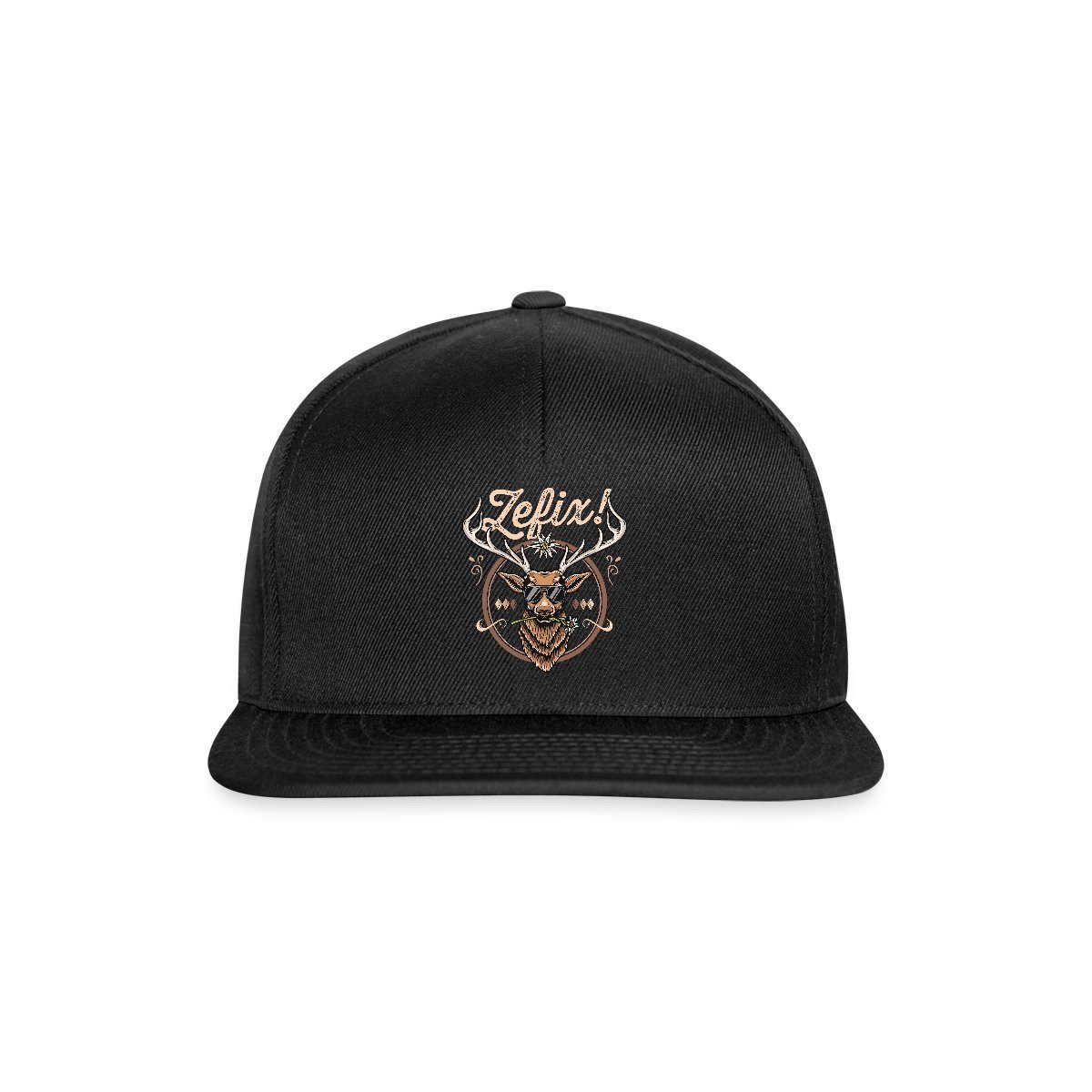 Snapback Cap Zefix Bayrisch Grantler Trachtenmuster Für Männer Snapback Cap