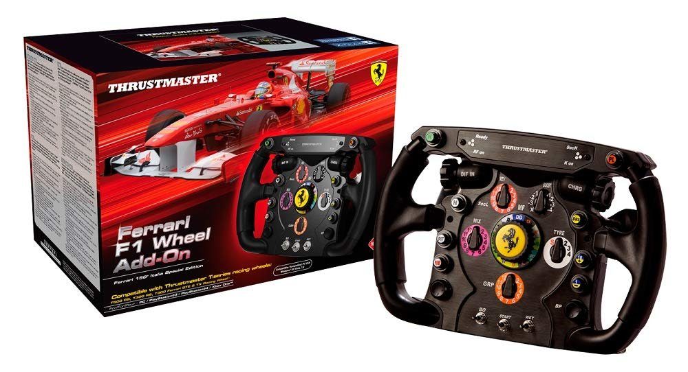 Thrustmaster Ferrari F1 Wheel Add-on für PS4, Xbox One, PS3 und PC Gaming- Lenkrad