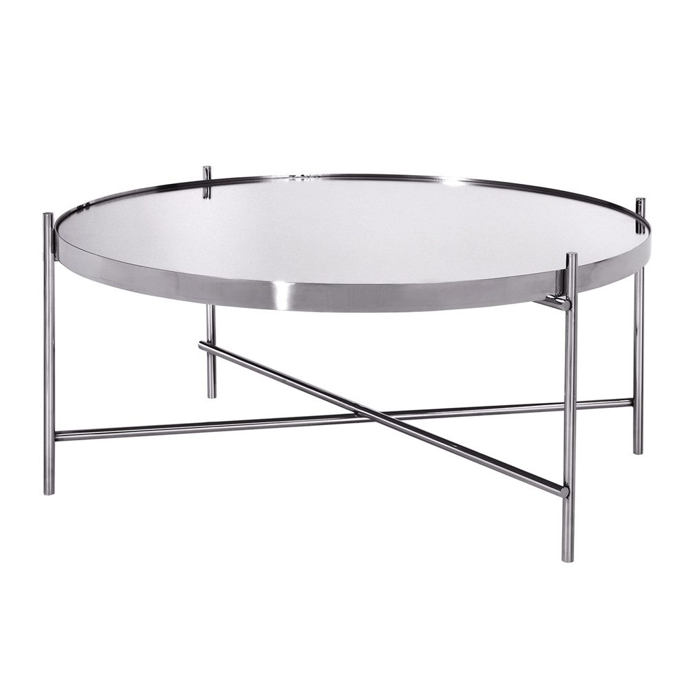 WOMO-DESIGN Beistelltisch Wohnzimmertisch mit Glasplatte und günstig online kaufen